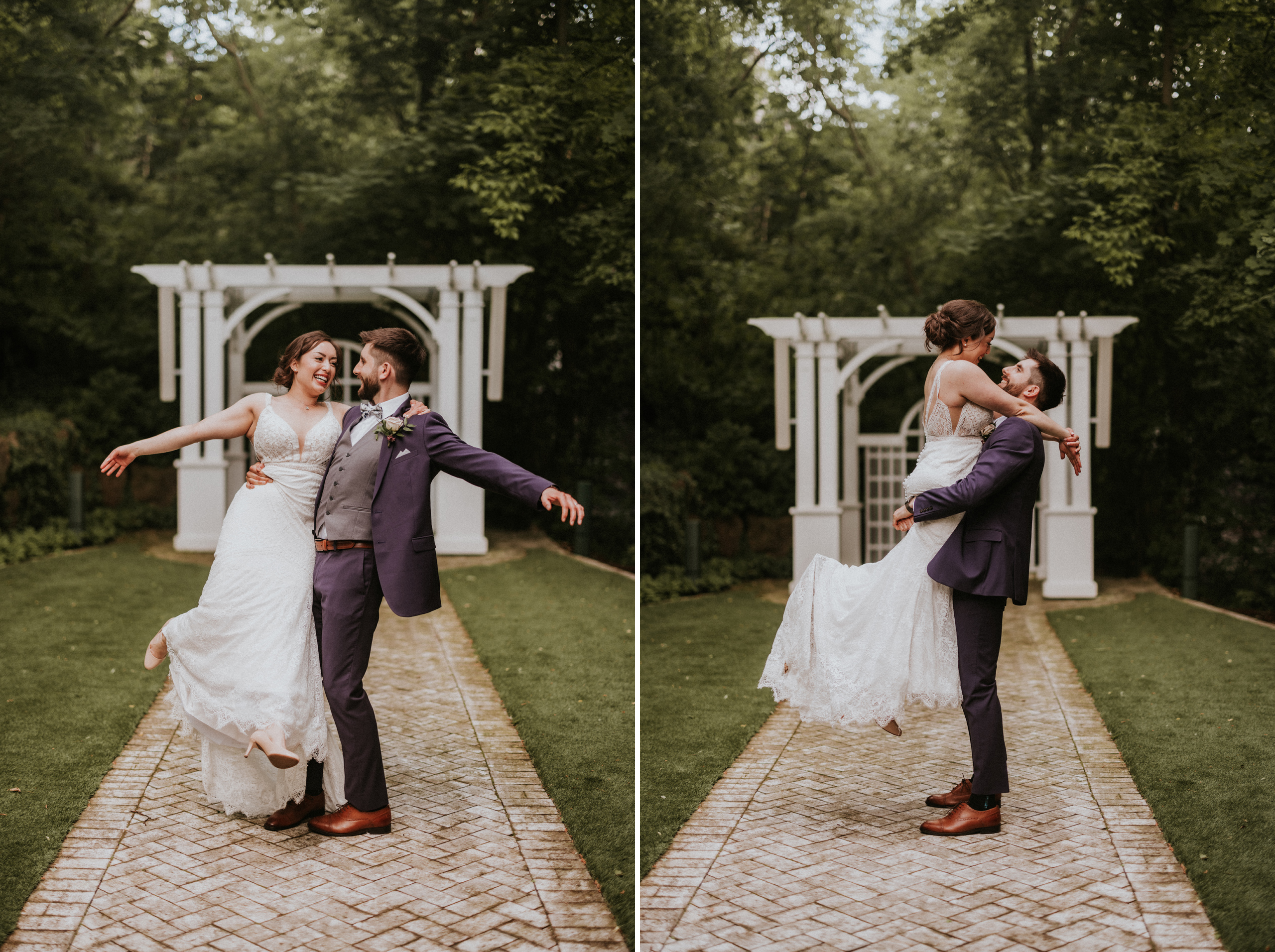 groom lifts bride romantic wedding photography ancaster