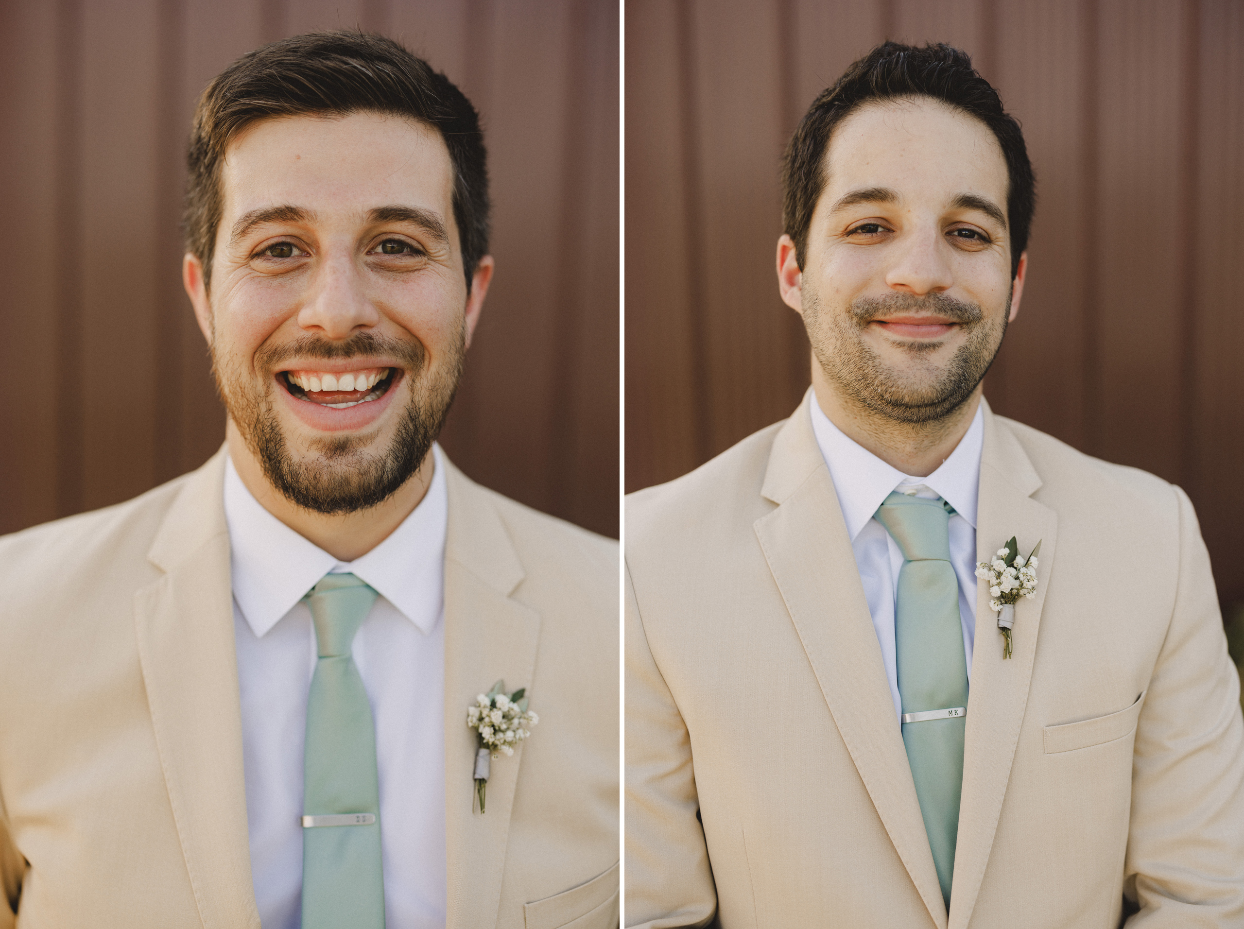 groom and groomsmen summer wedding cave spring vineyard afterglo