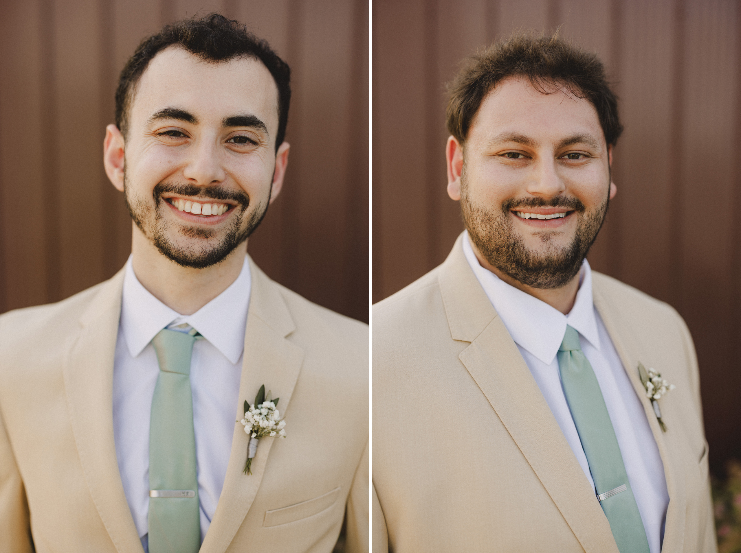 groom and groomsmen summer wedding cave spring vineyard afterglo