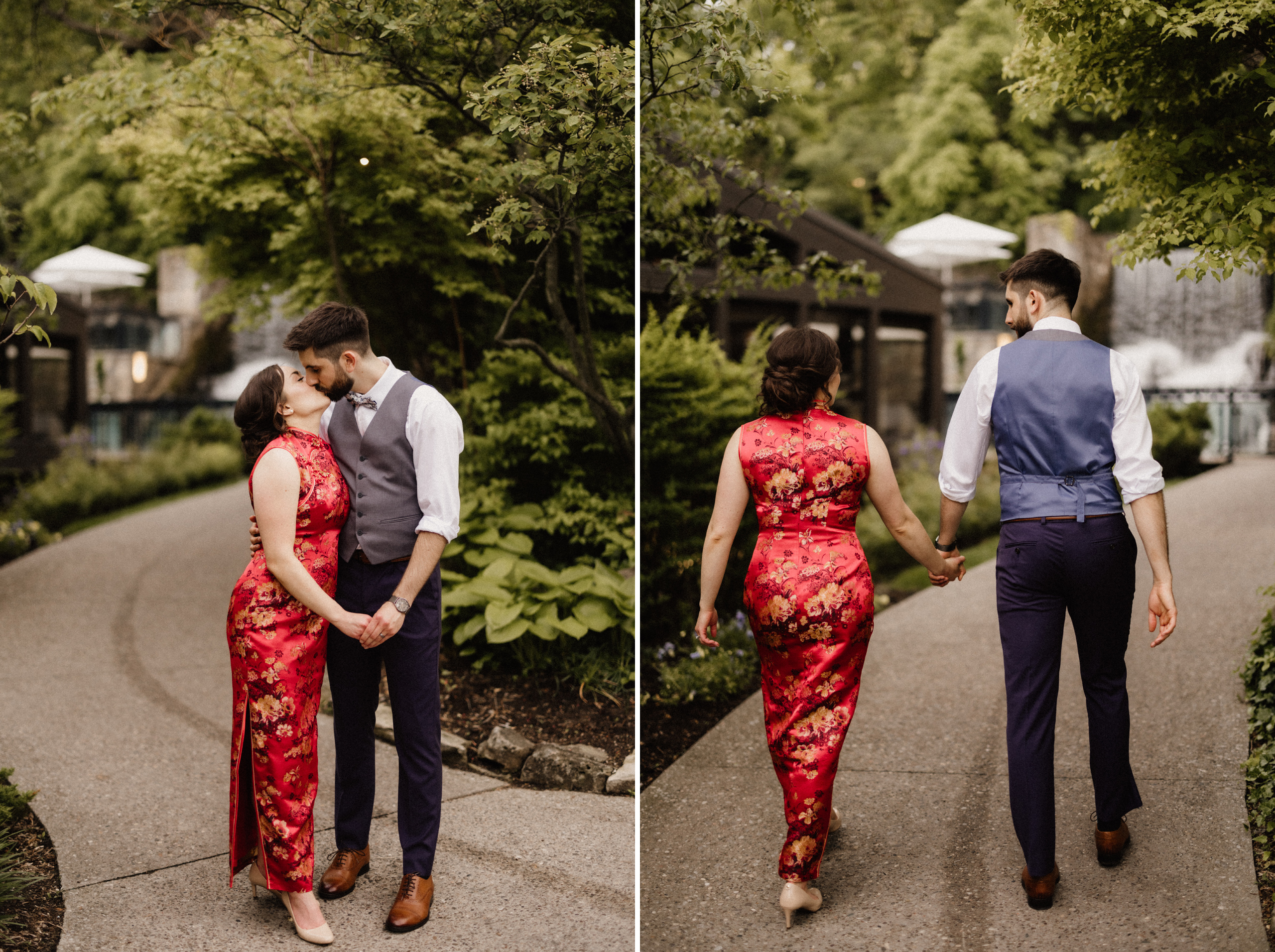 traditional red chinese dress wedding photographer ancaster mill