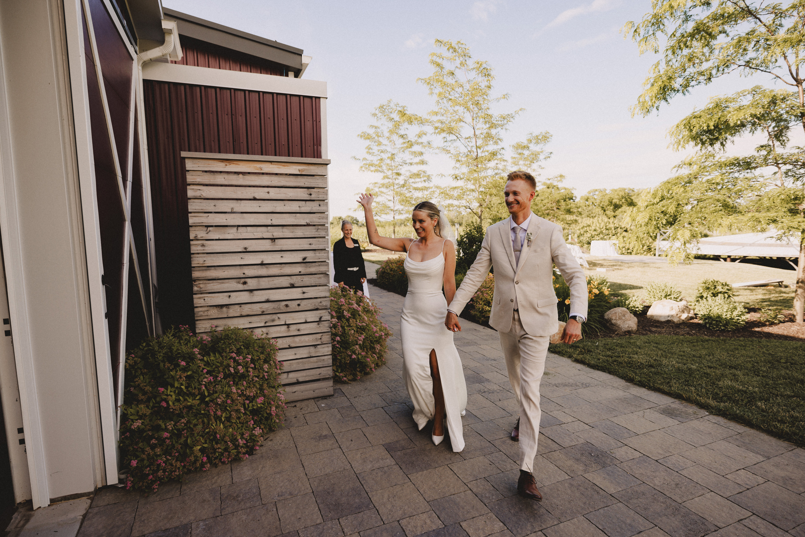 bride groom entrance weddiing reception cave spring