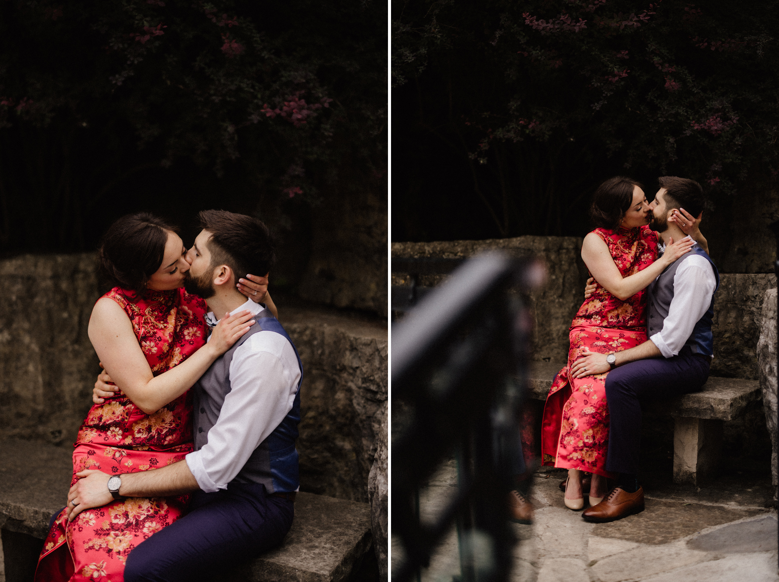 romantic evening photos wedding ancaster mill afterglow