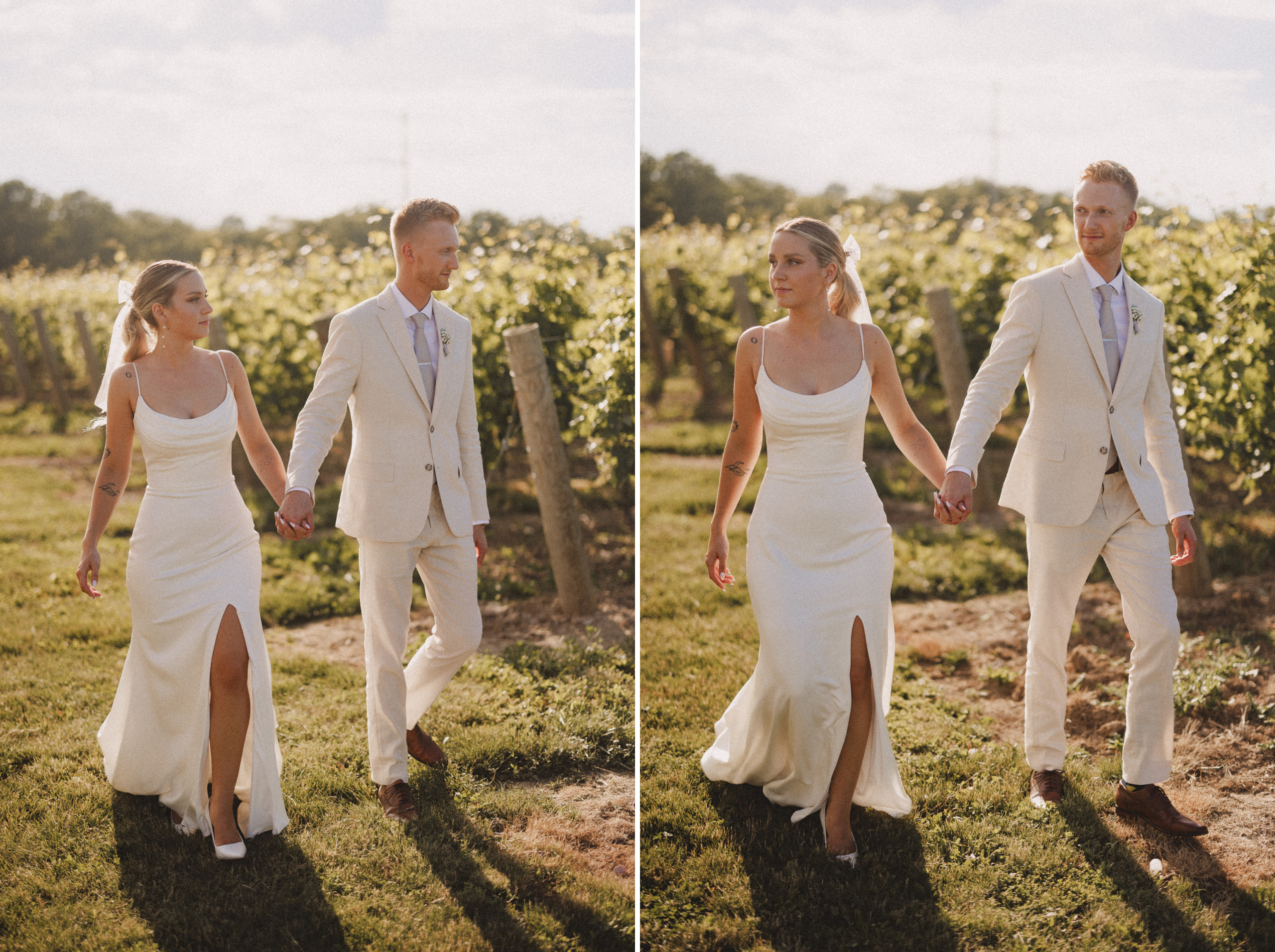 sunset photos barns cave spring vineyard summer wedding photogra