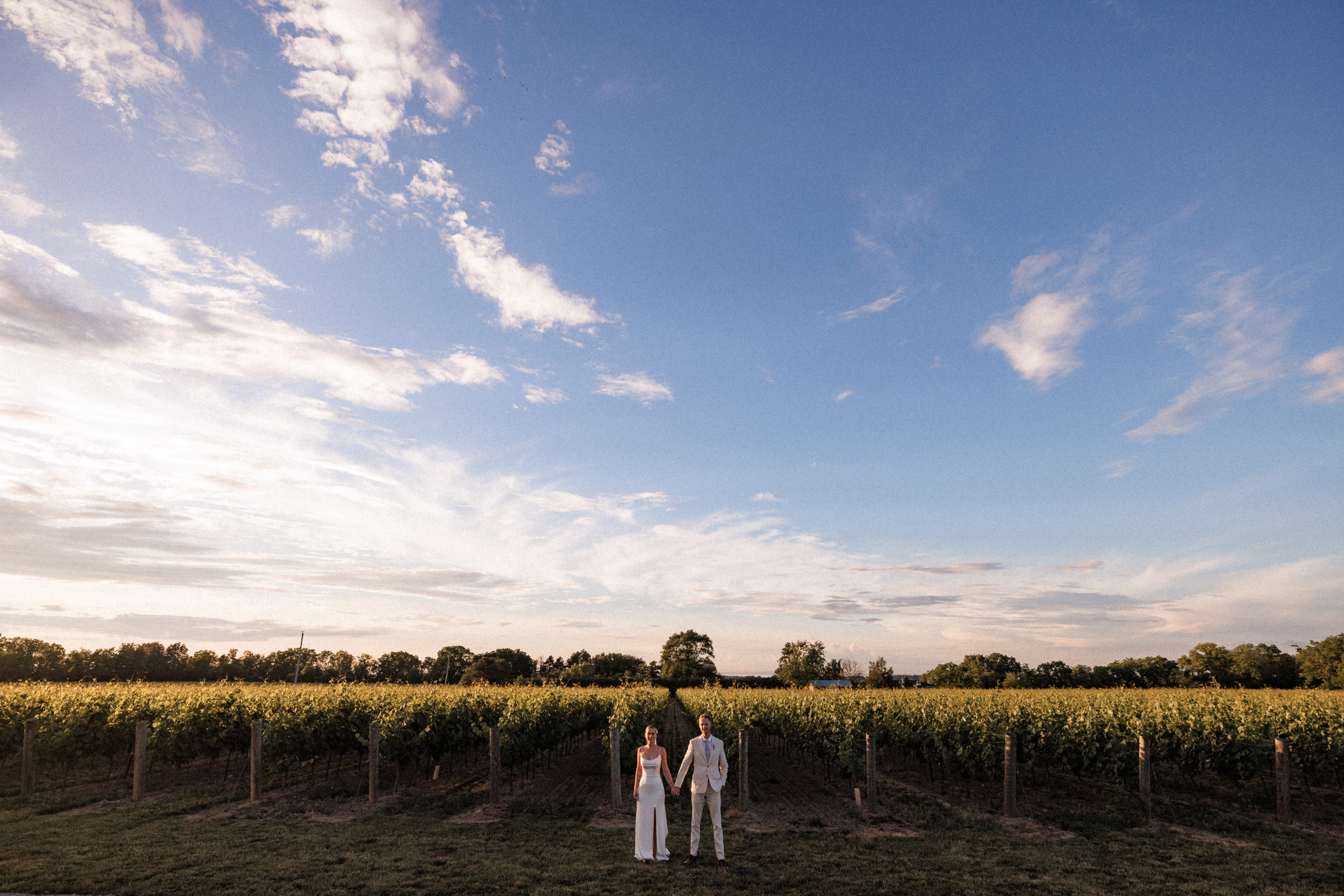 sunset photos bride groom cave spring vineyard summer wedding