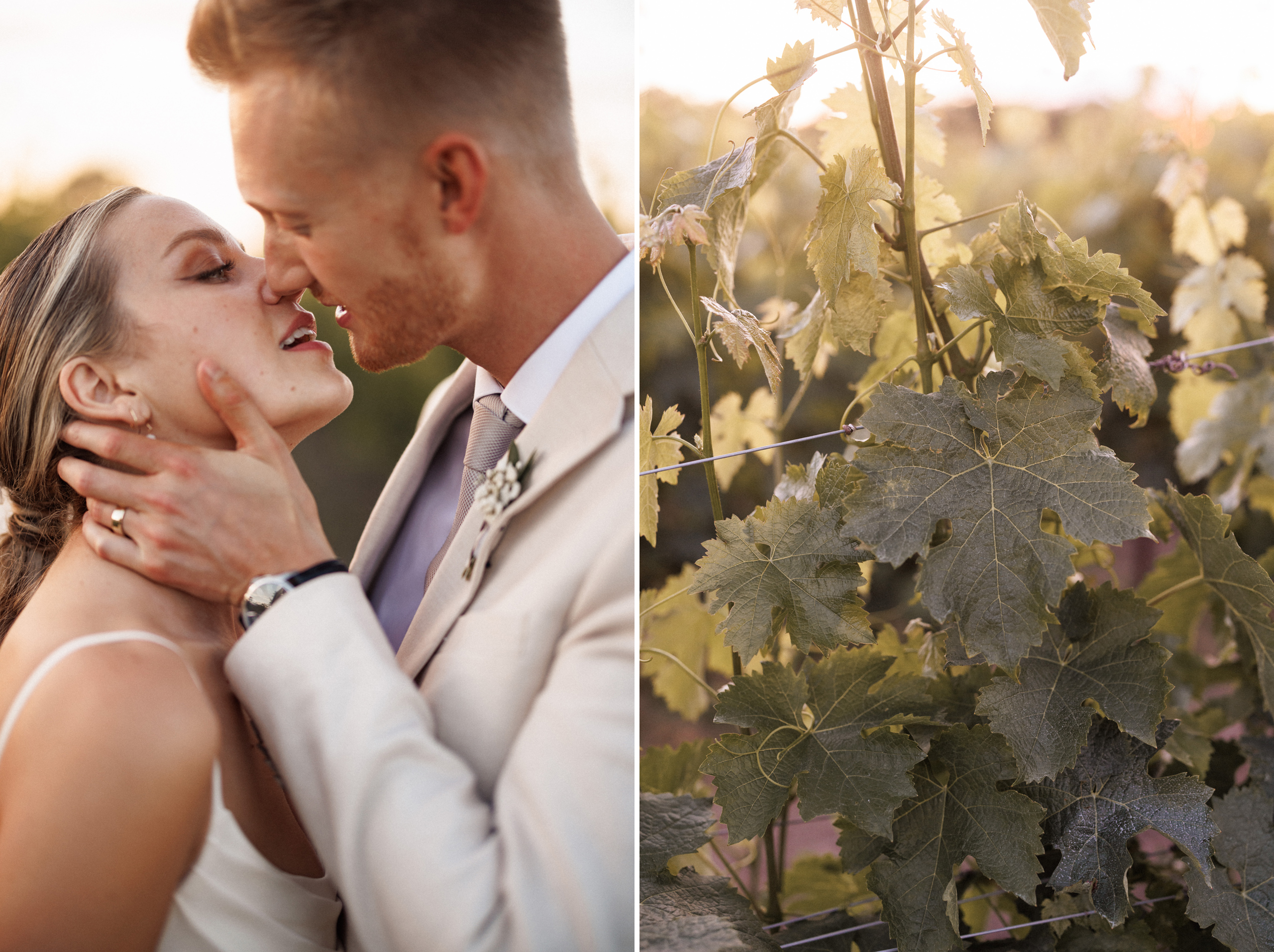 creative wedding photos vineyard sunset summer wedding