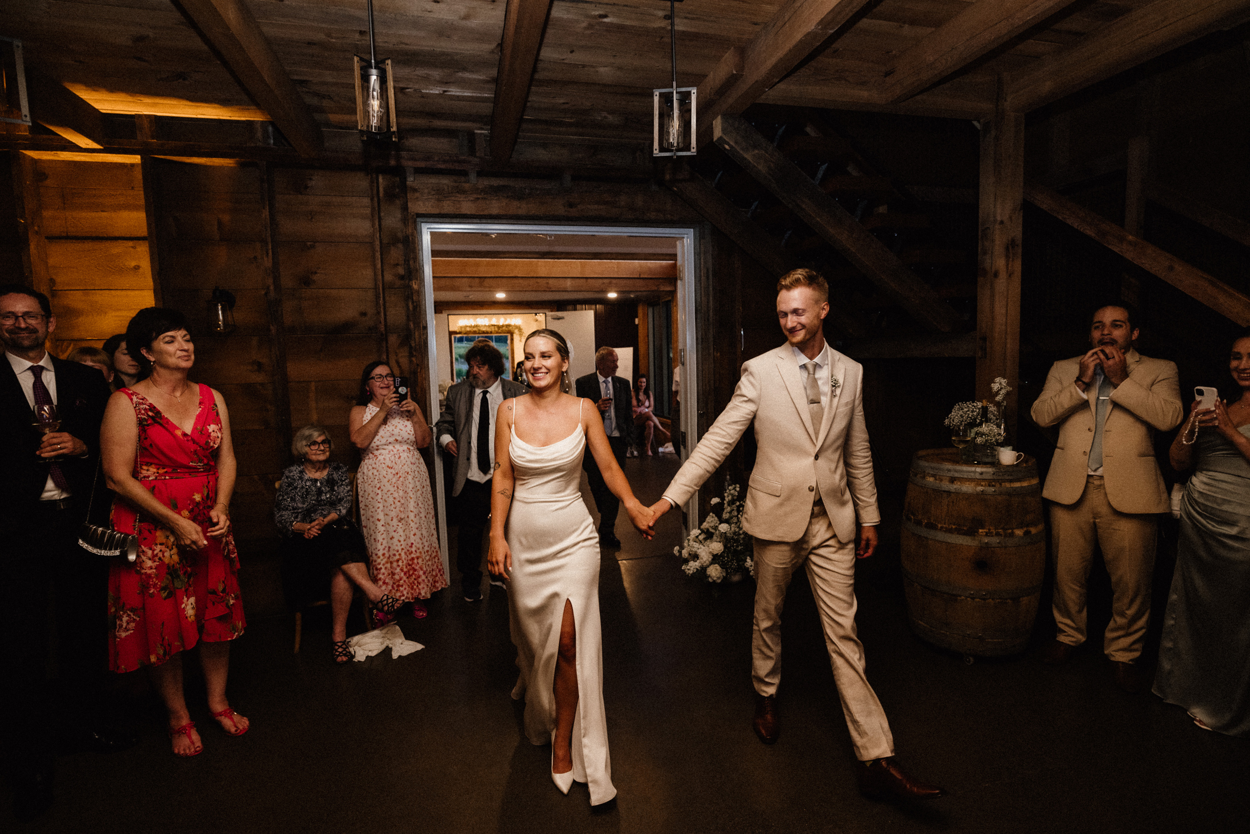 first dance barn cave spring vineyard wedding afterglow images