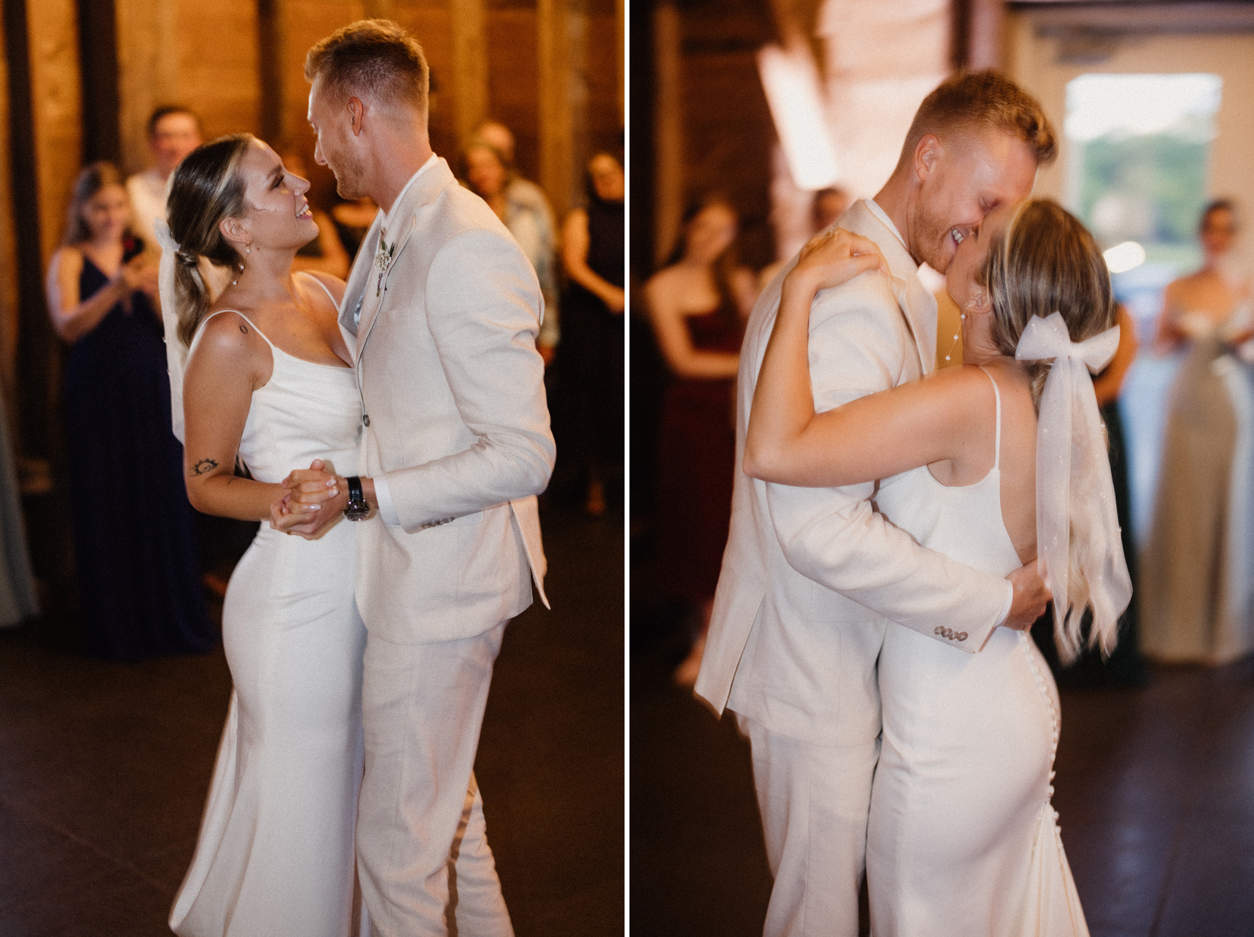 first dance barn cave spring vineyard wedding afterglow images