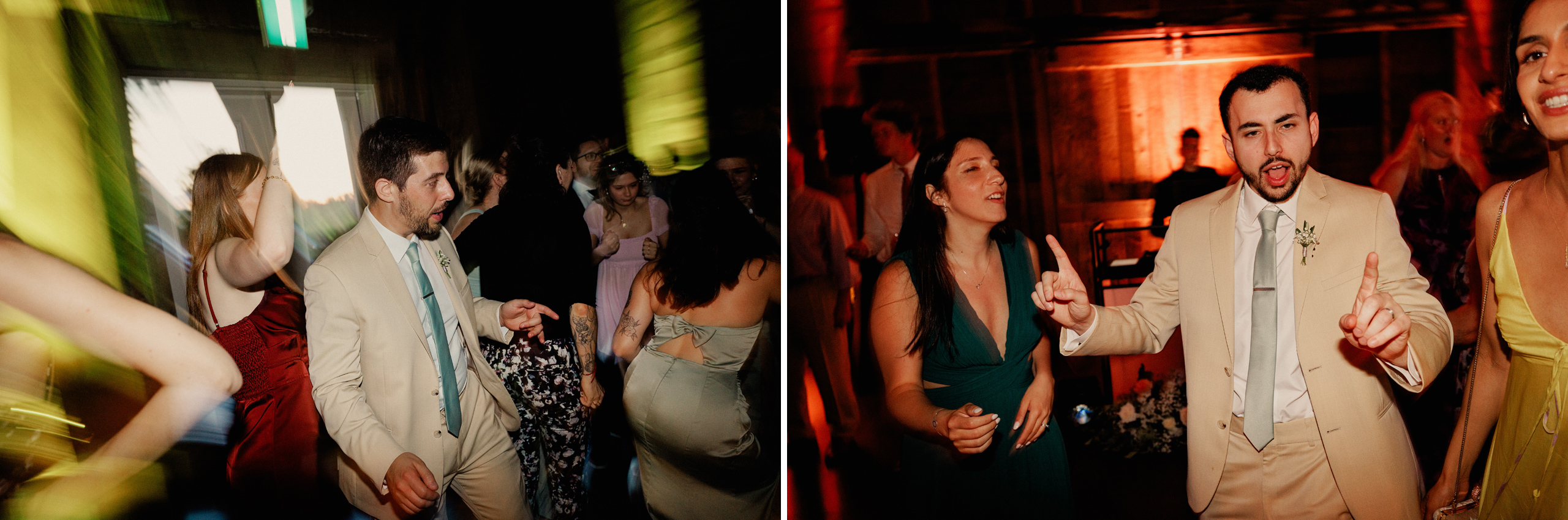 party dancing barn wedding cave spring vineyard afterglow images