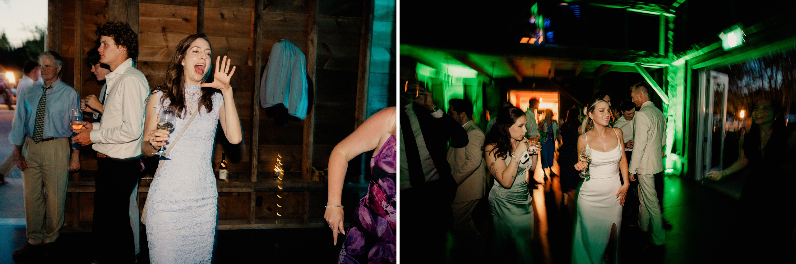 party dancing barn wedding cave spring vineyard afterglow images