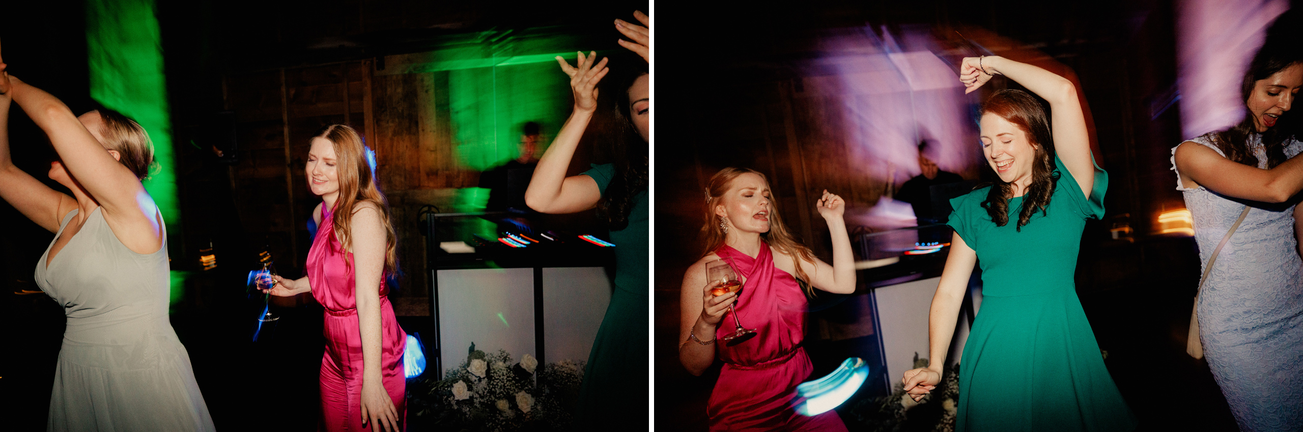 party dancing barn wedding cave spring vineyard afterglow images