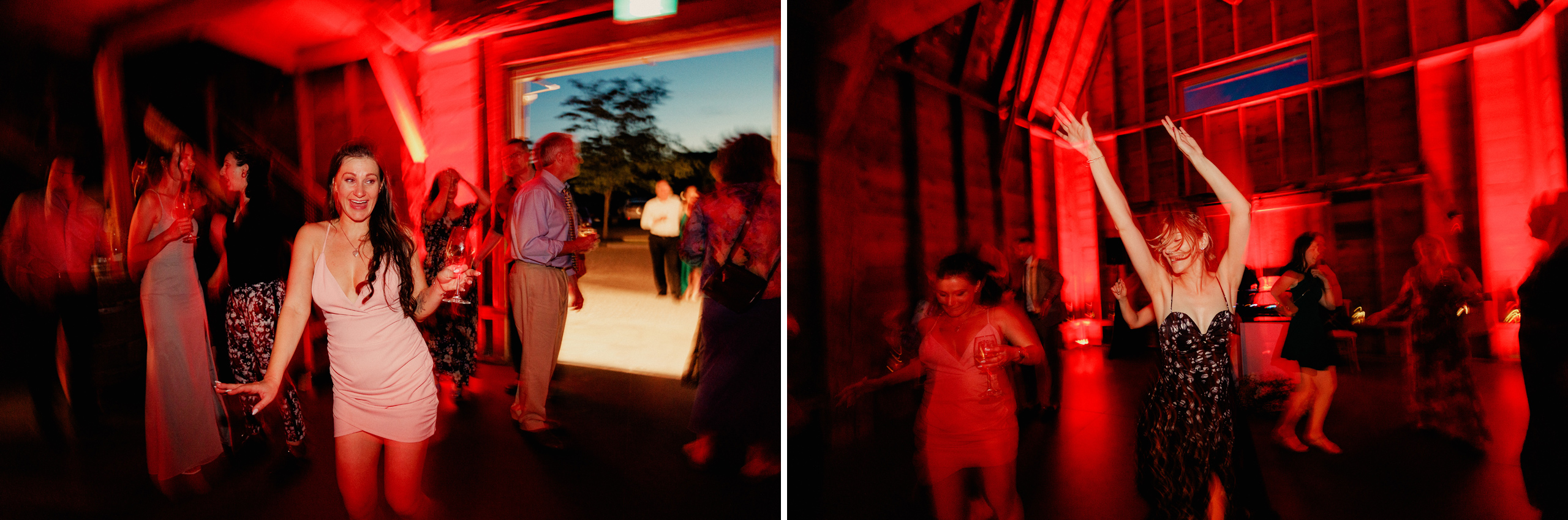 party dancing barn wedding cave spring vineyard afterglow images