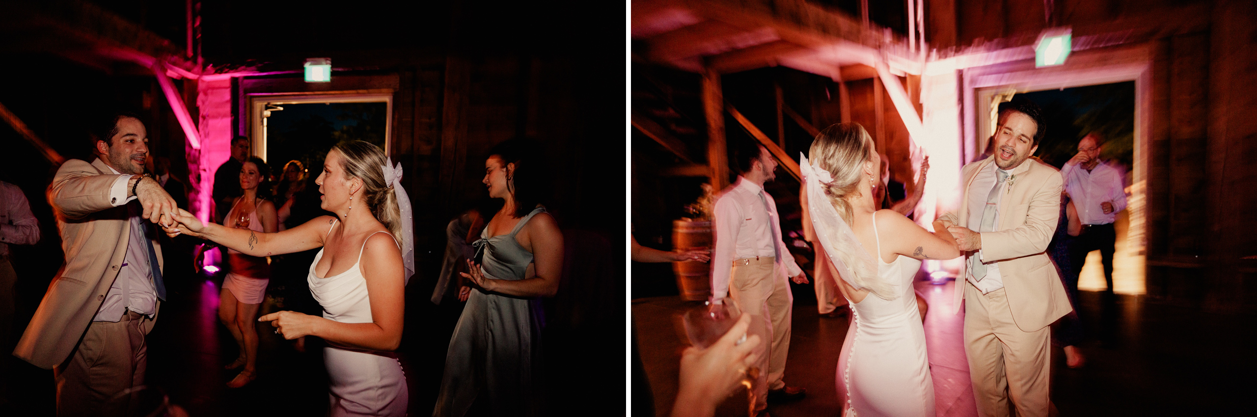 party dancing barn wedding cave spring vineyard afterglow images