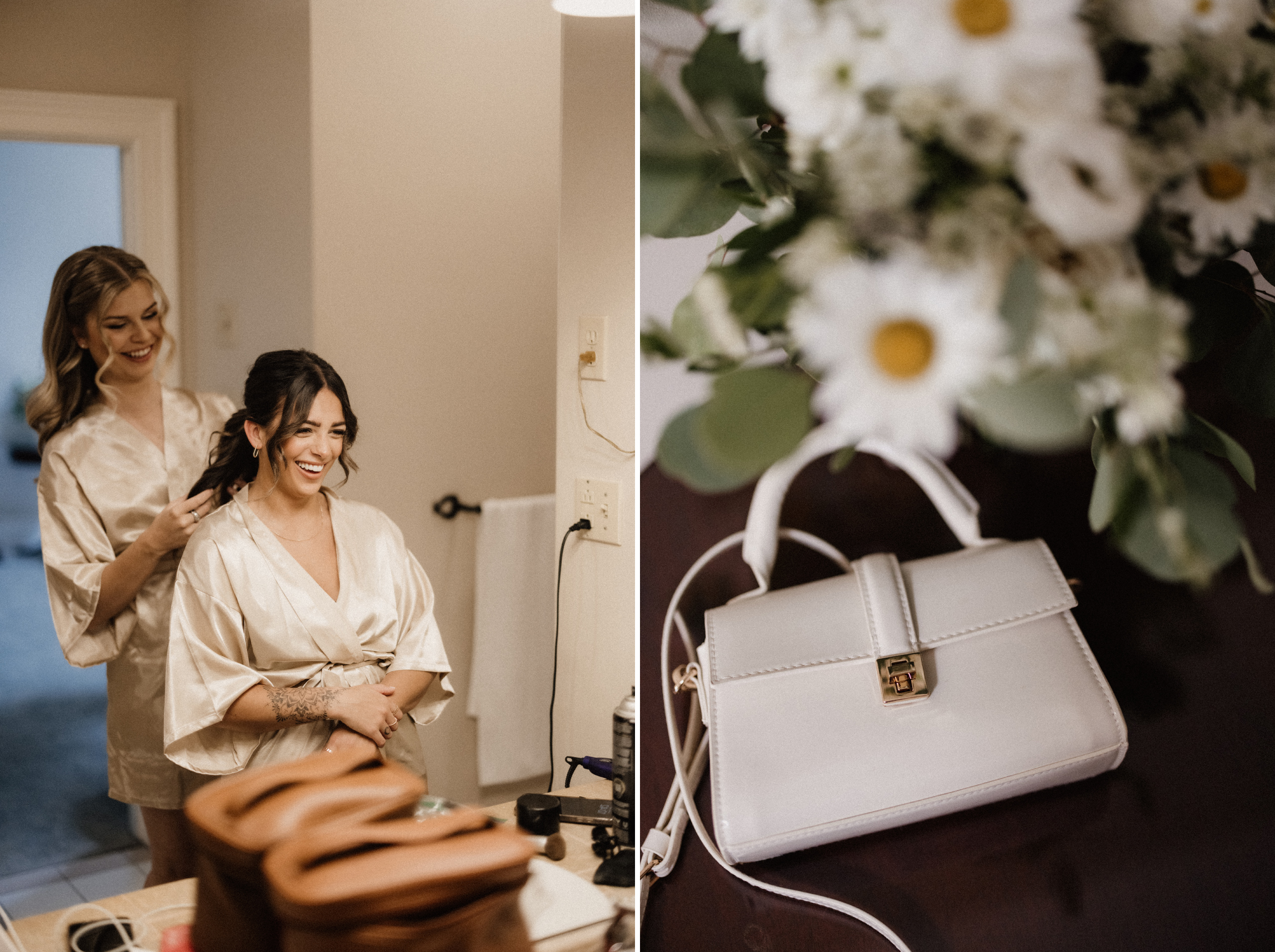 inn on the twenty vintner's suite bride getting ready