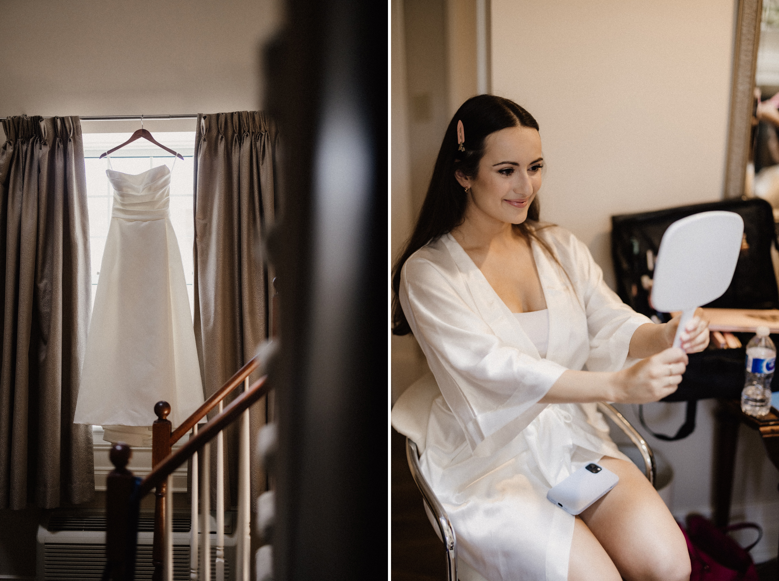 inn on the twenty vintner's suite bride getting ready