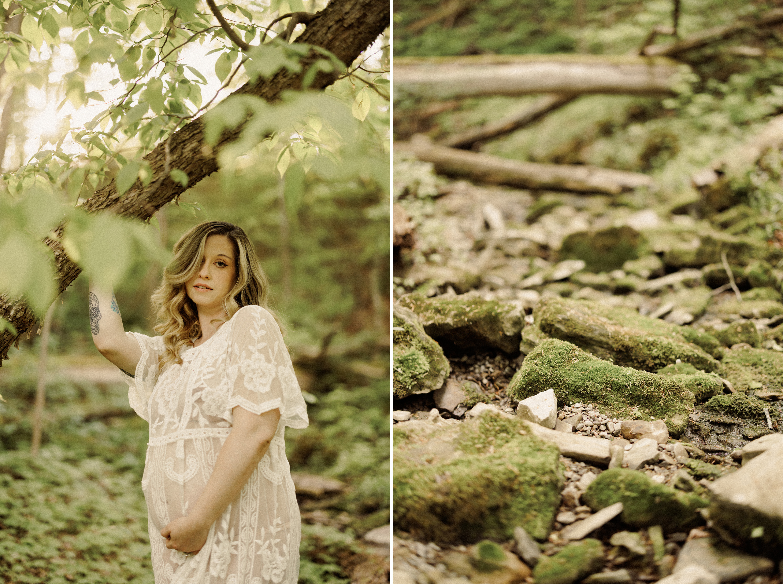 pregnancy maternity forest boudoir photography niagara