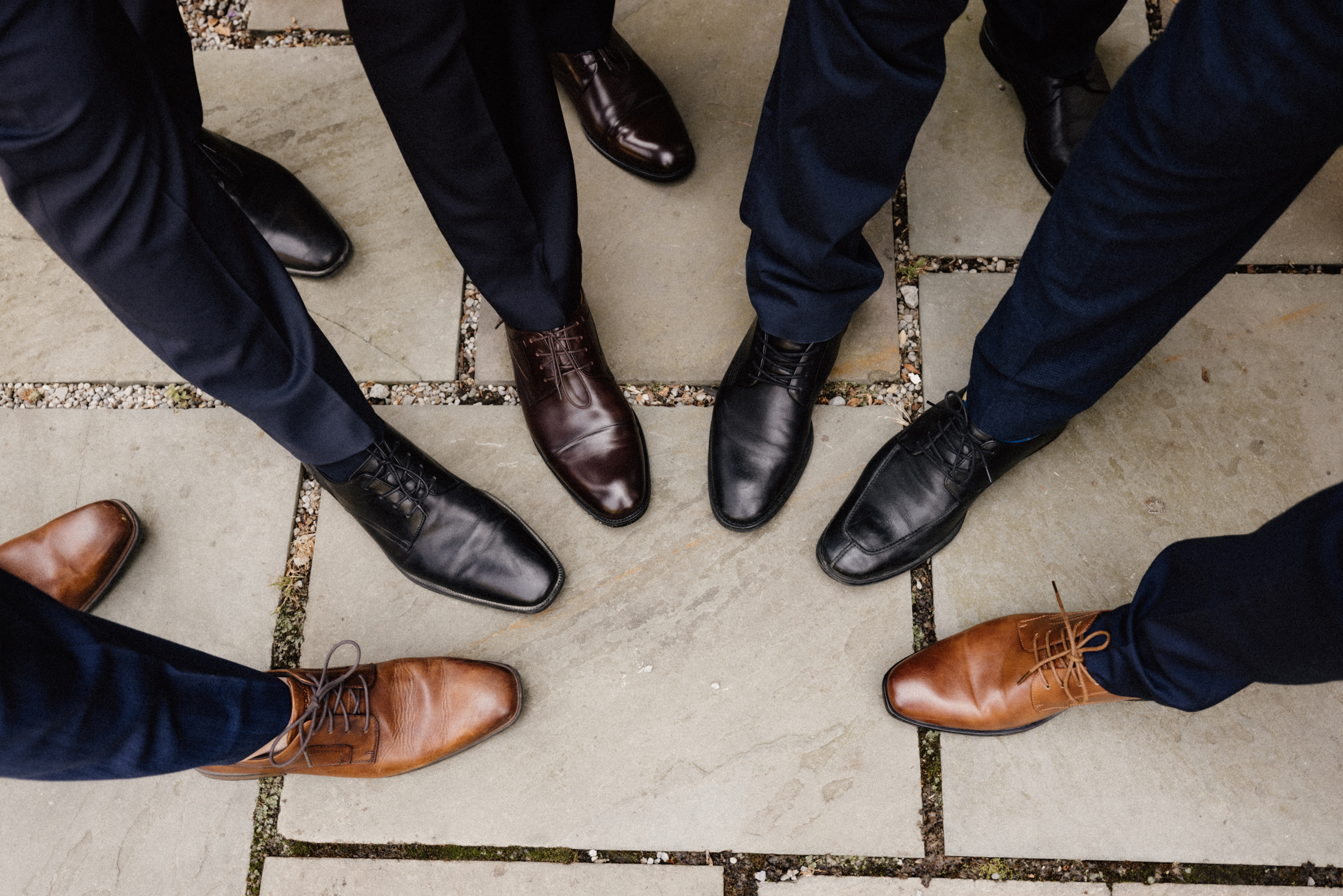 groomsmen wedding inn on the twenty courtyard summer