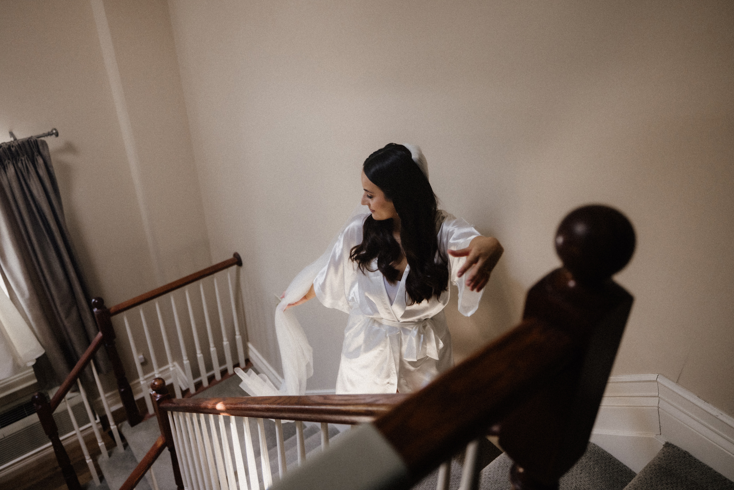 bride stairs vintner's suite inn on the twenty