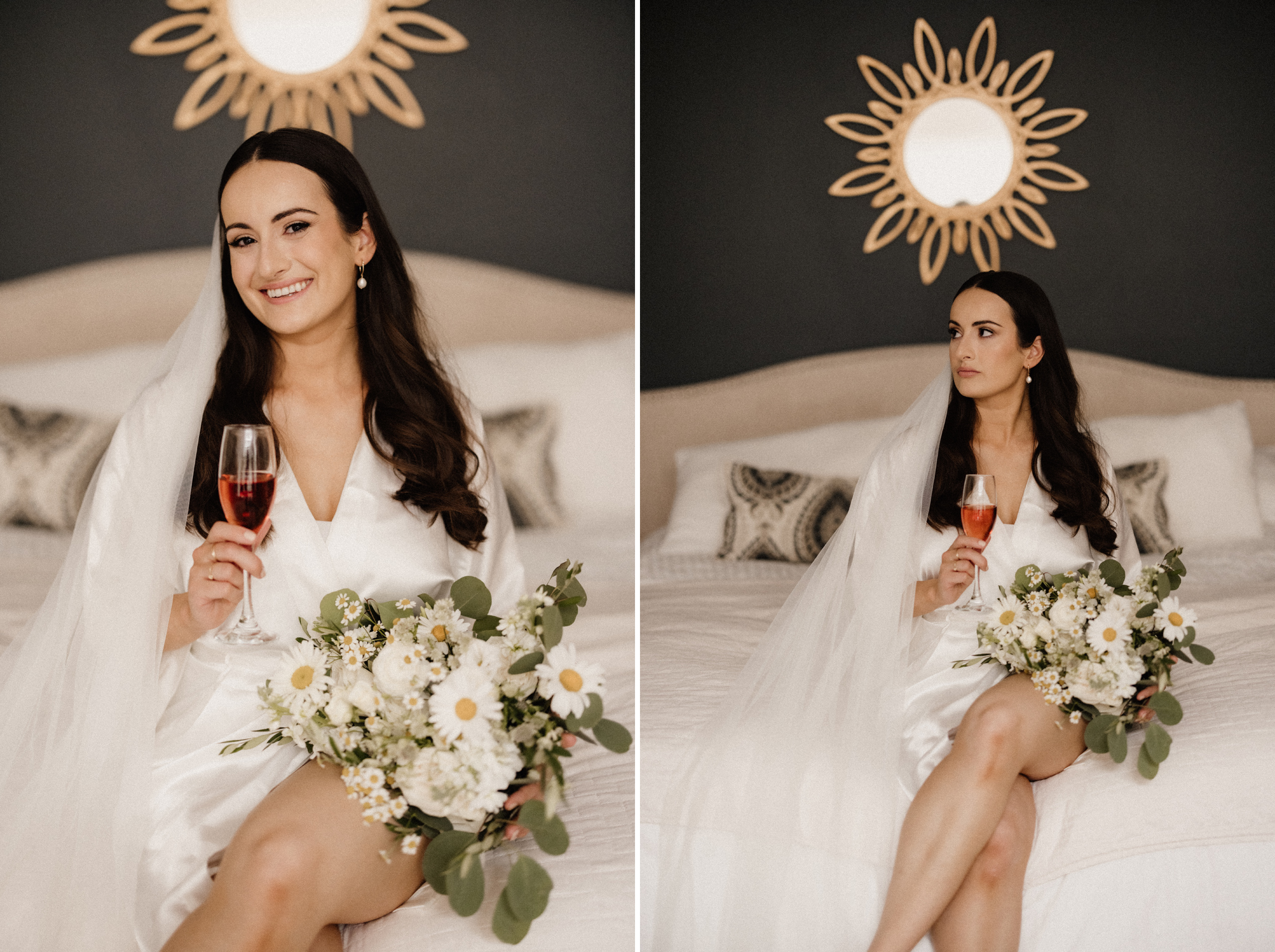 bridal portrait bed inn on the twenty