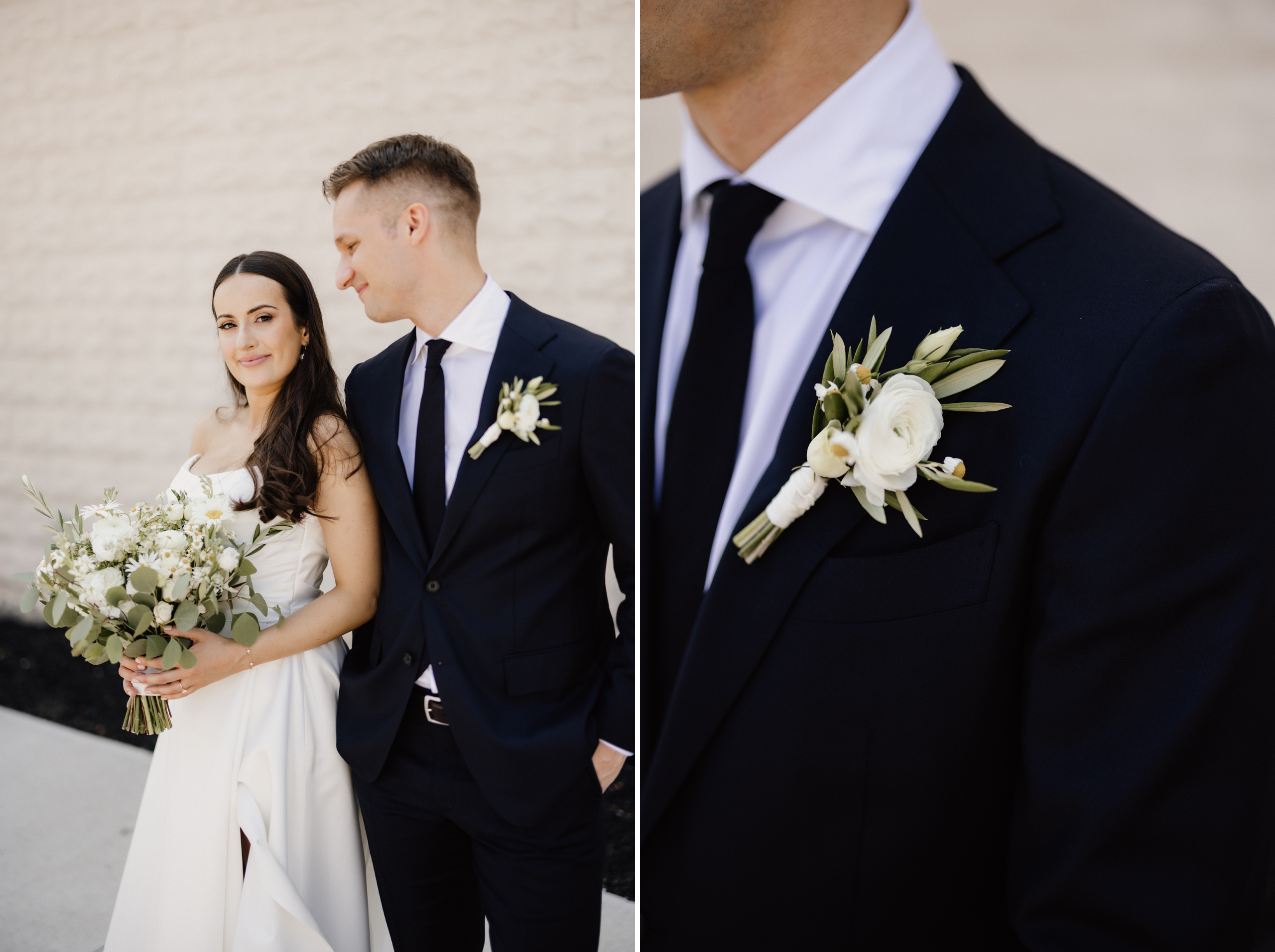 inn on the twenty wedding bride groom portrait playful