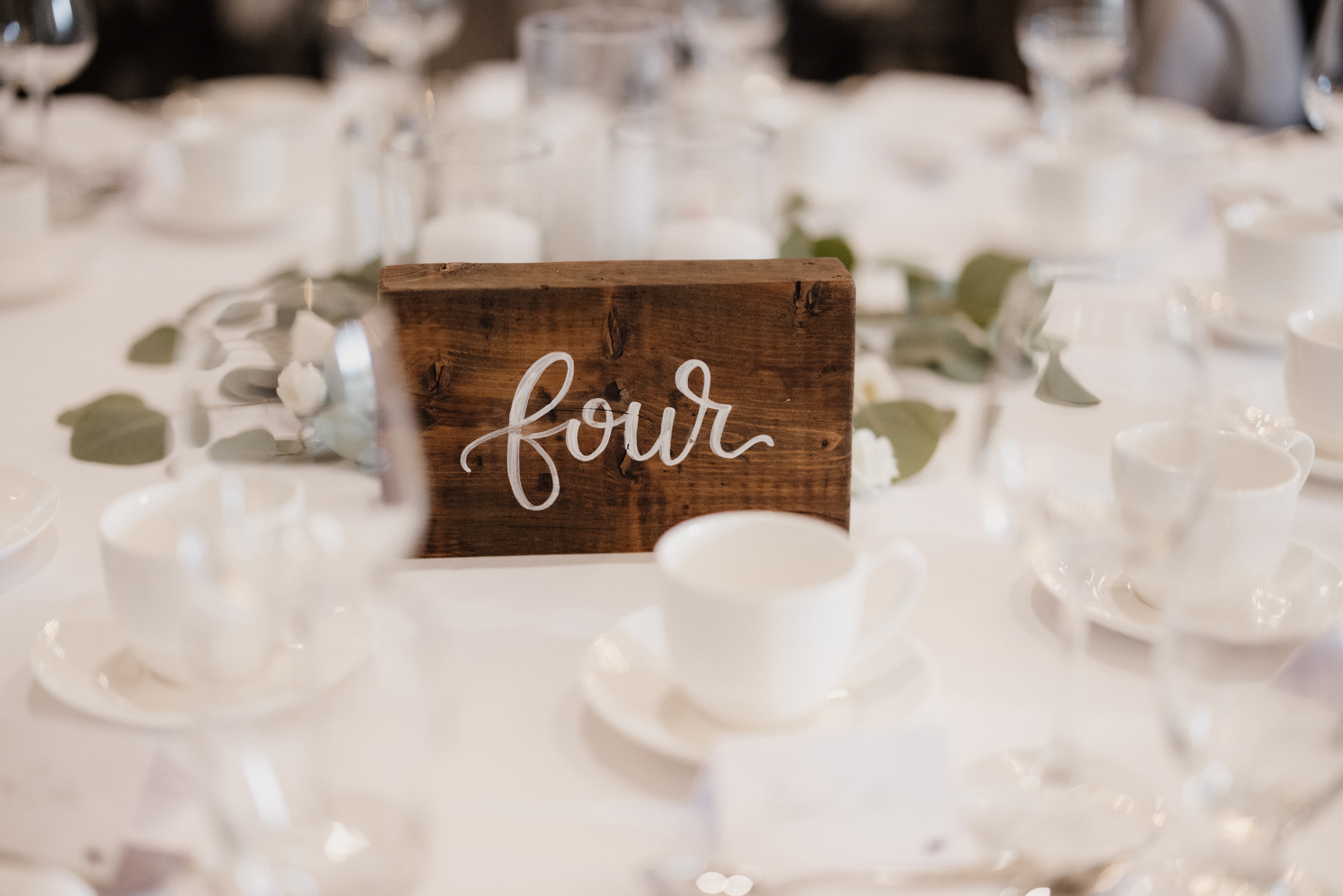 cave spring vineyard wedding reception details