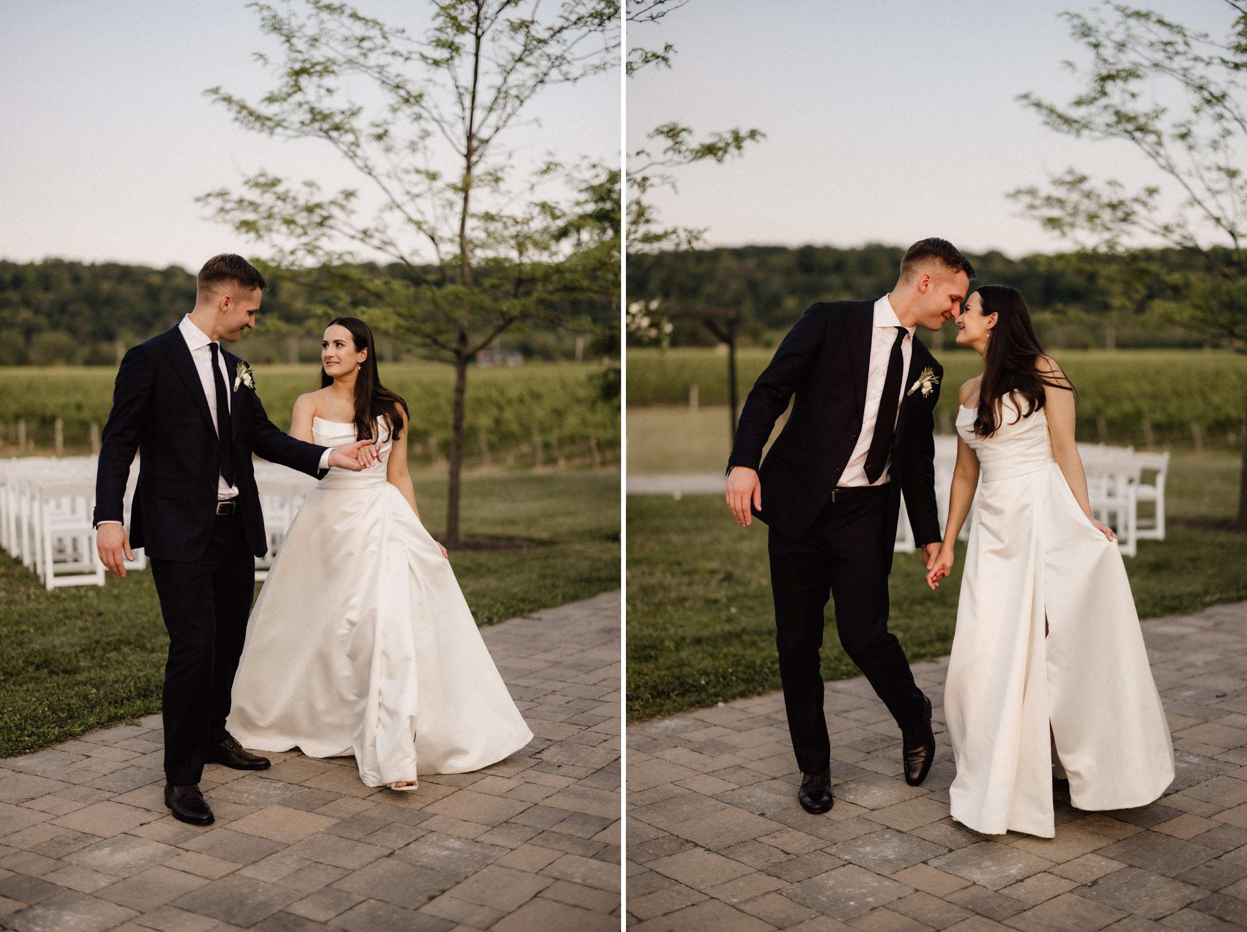 bride groom outdoor sexy portraits playful niagara wedding photo