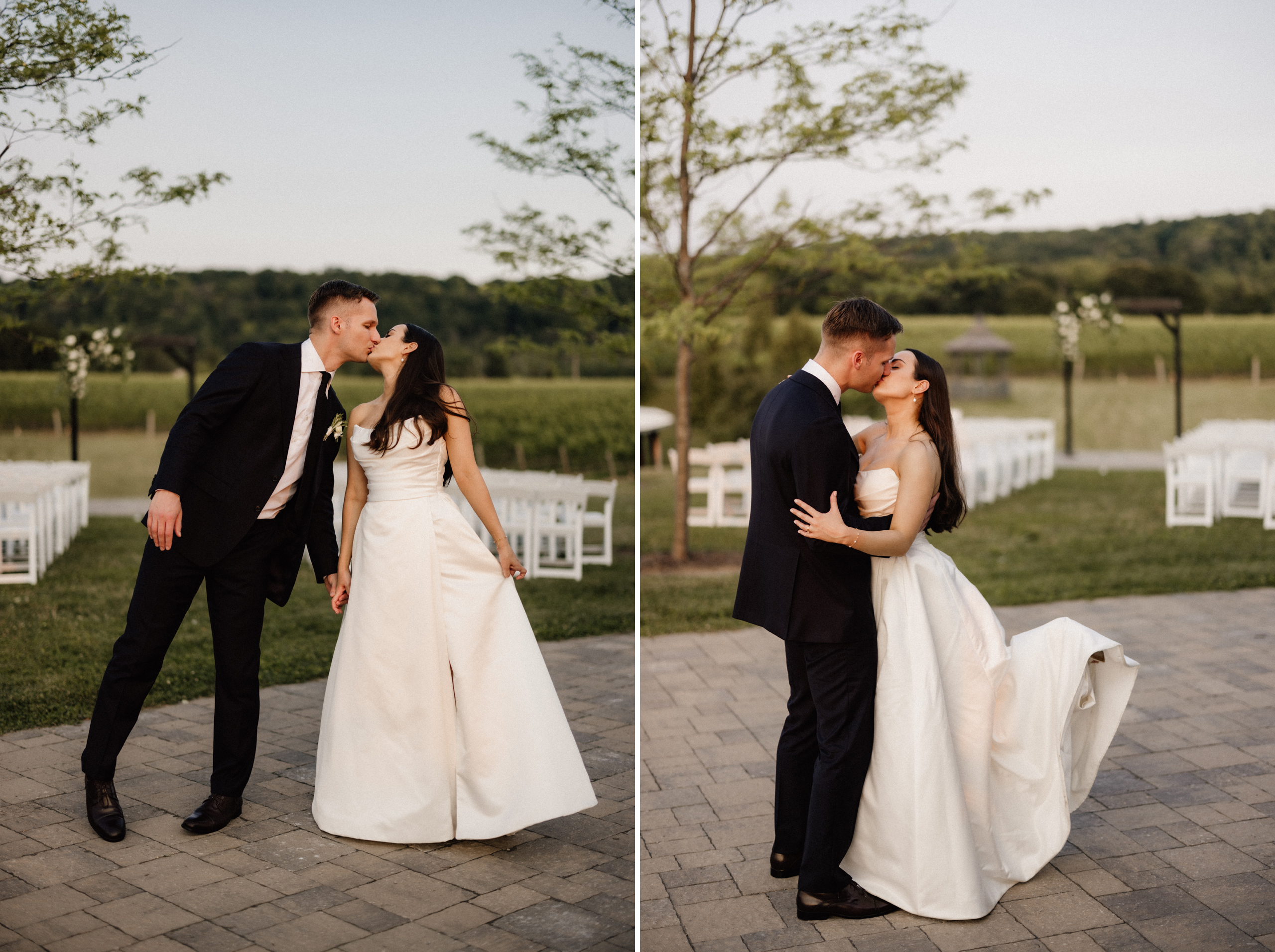 bride groom outdoor sexy portraits playful niagara wedding photo