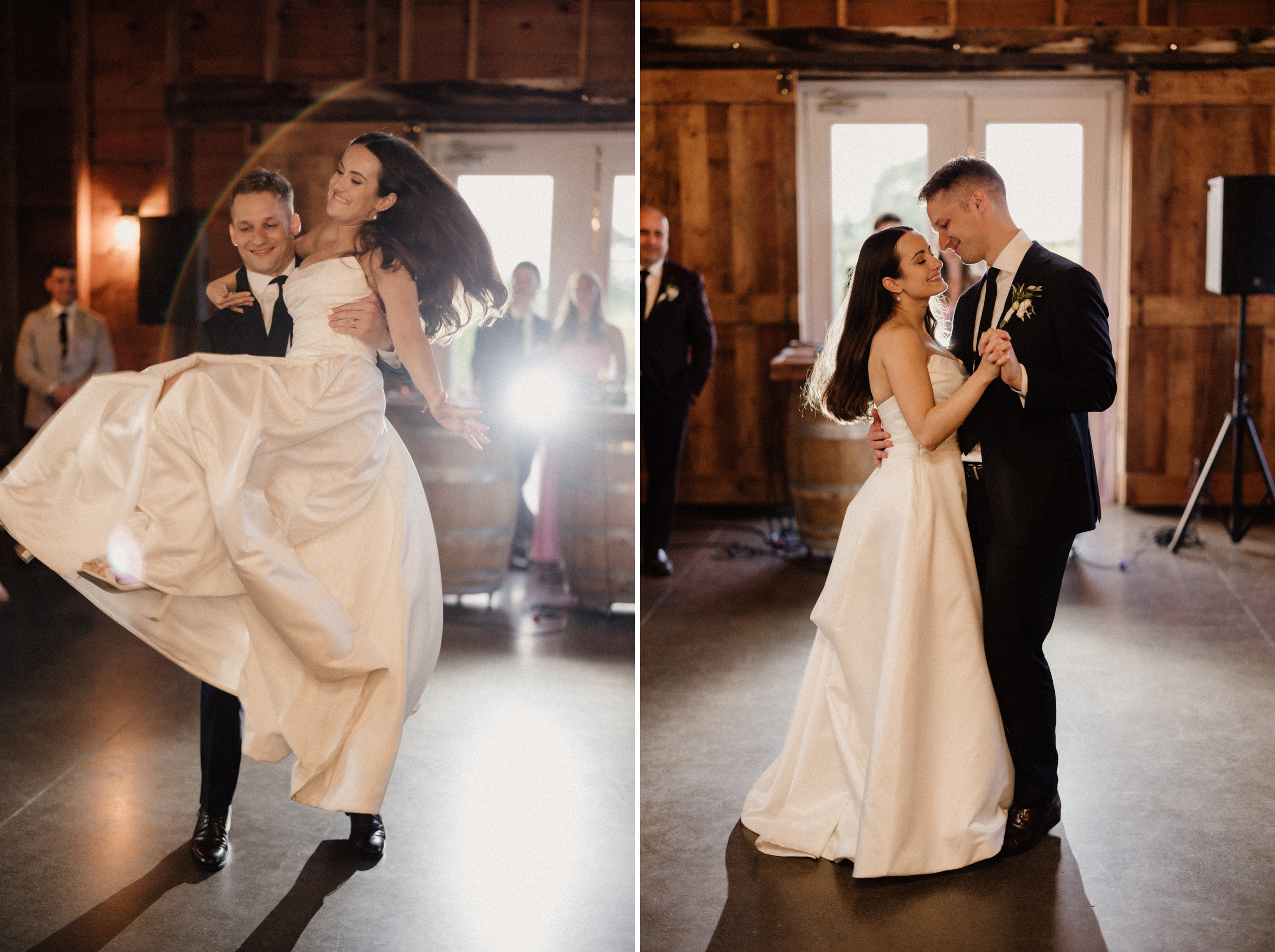 first dance barns at cave spring wedding reception