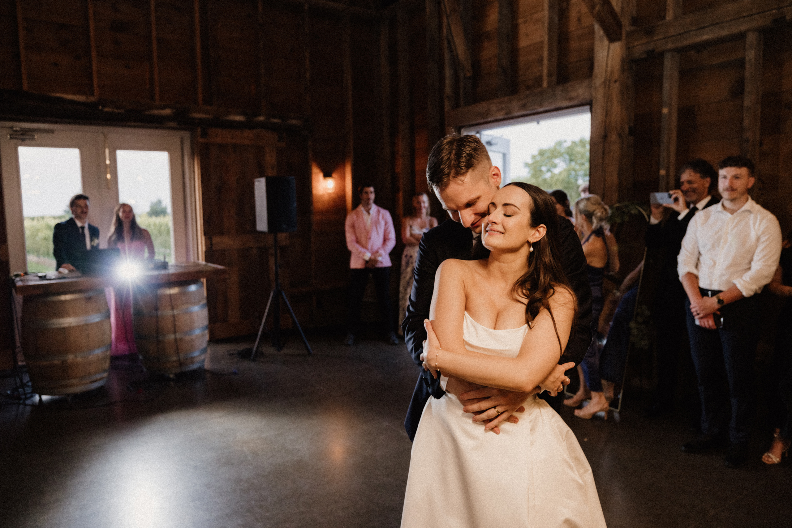 first dance barns at cave spring wedding reception