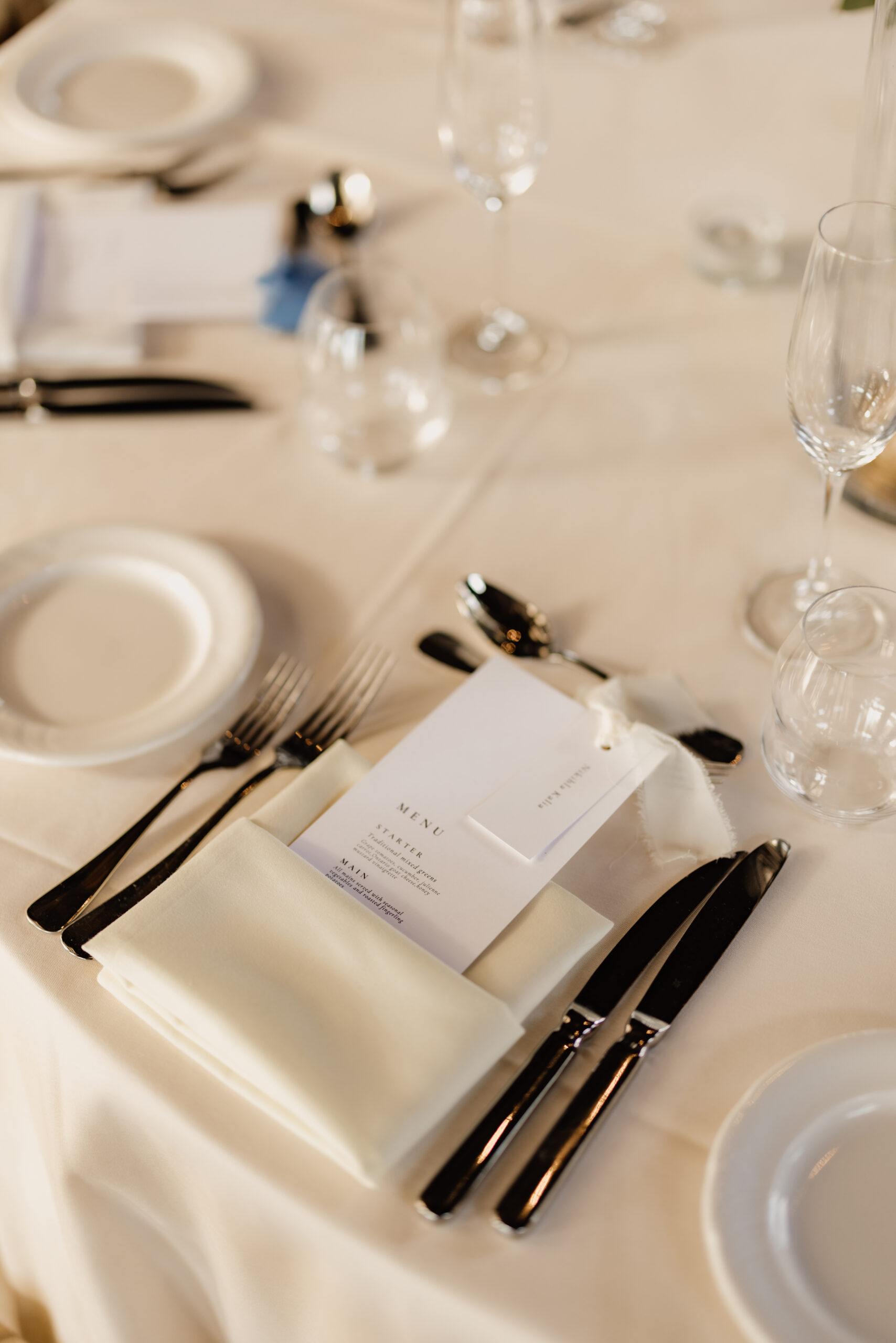 interior peninsula ridge estates winery wedding table setup rece