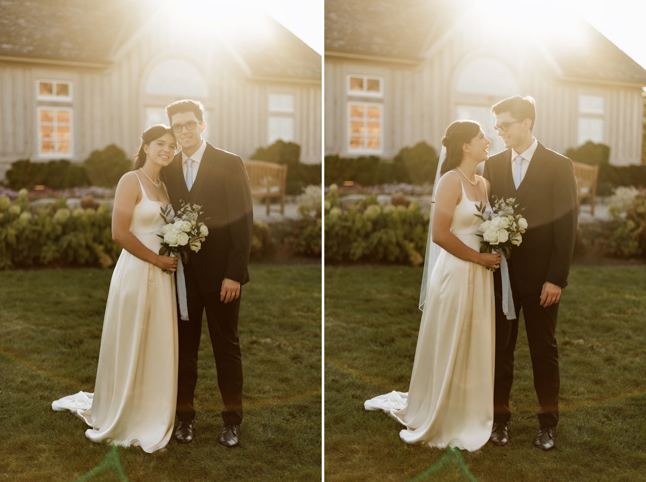 bride groom portrait film sunset peninsula ridge estates winery