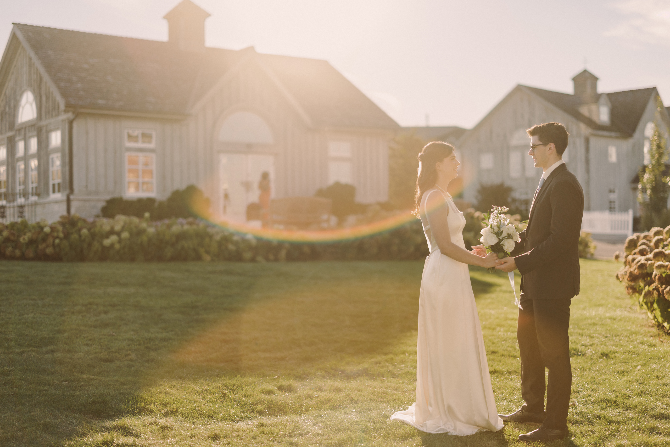 bride groom portrait film sunset peninsula ridge estates winery