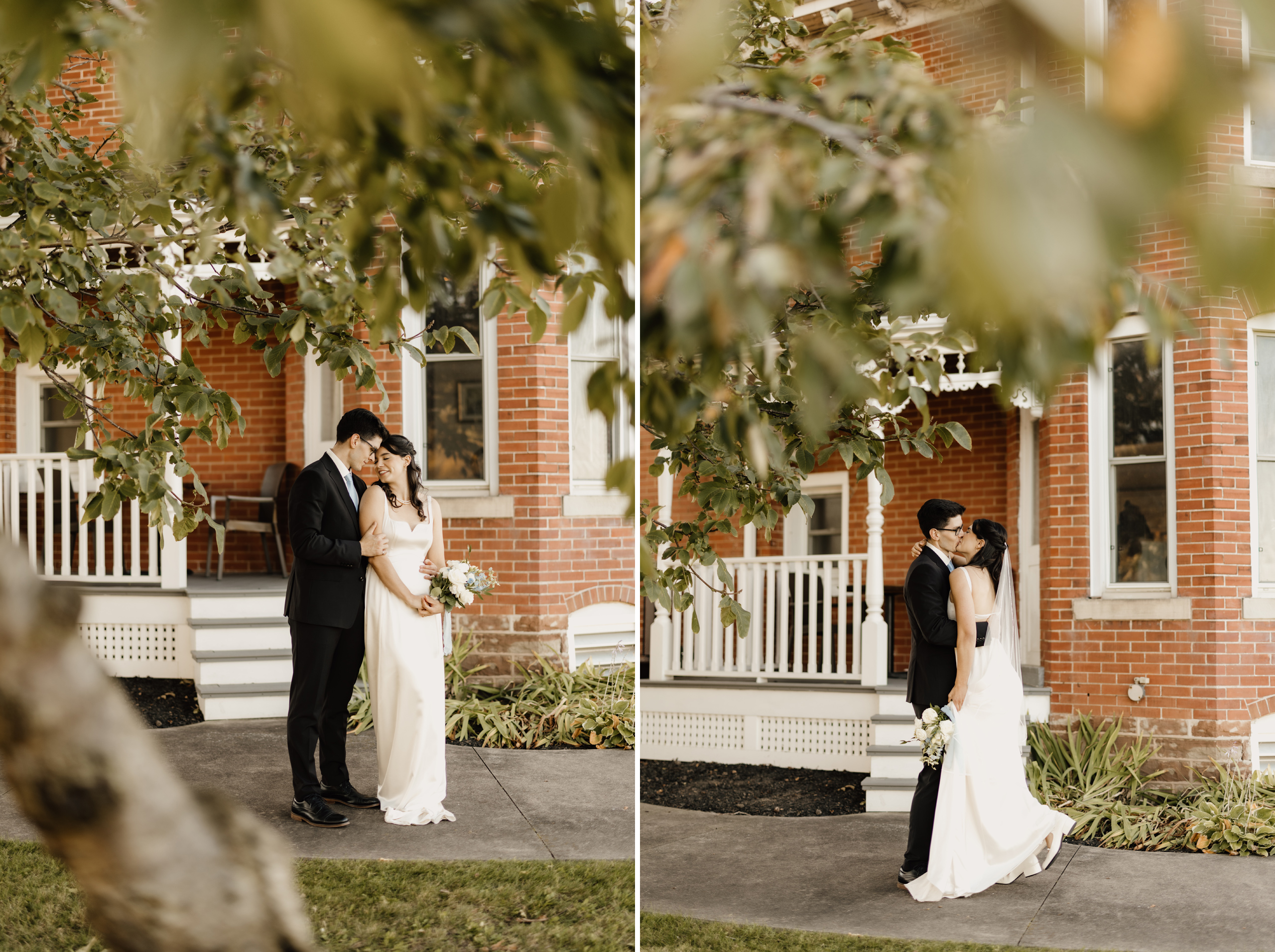 romantic autumn fall wedding peninsula ridge estates winery beam