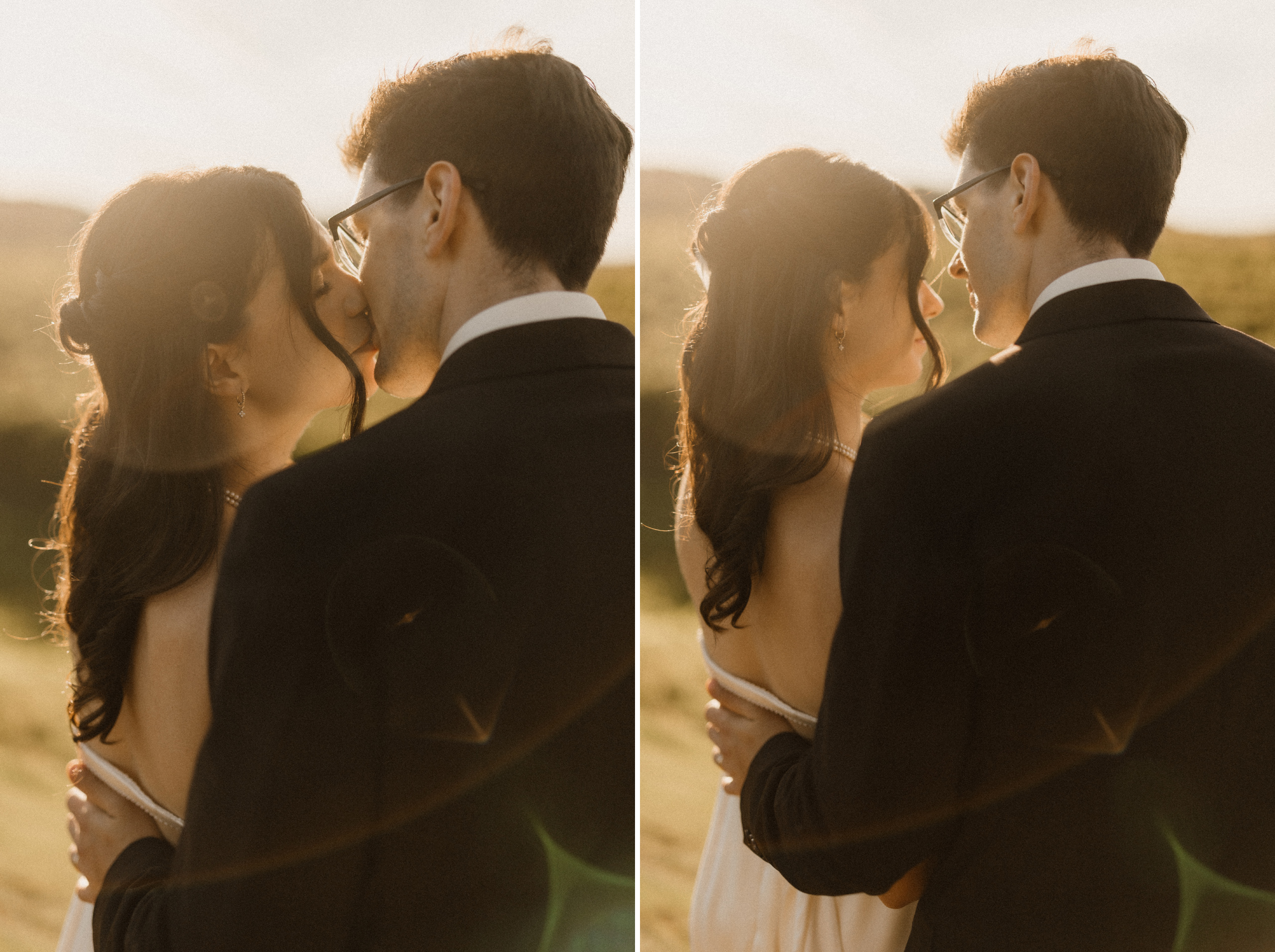 romantic wedding photography vineyard sunset autumn fall peninsu