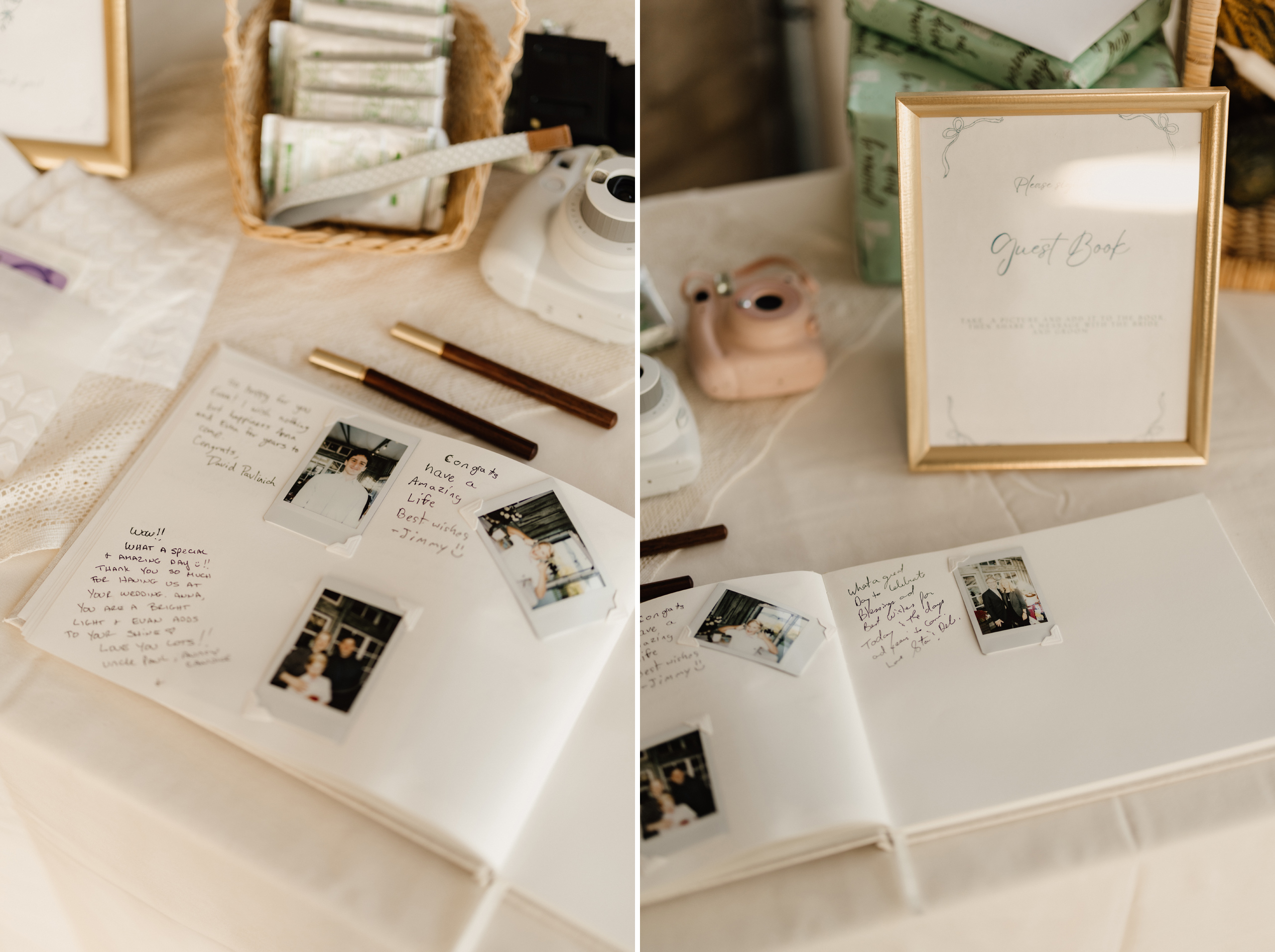 wedding guestbook polaroid