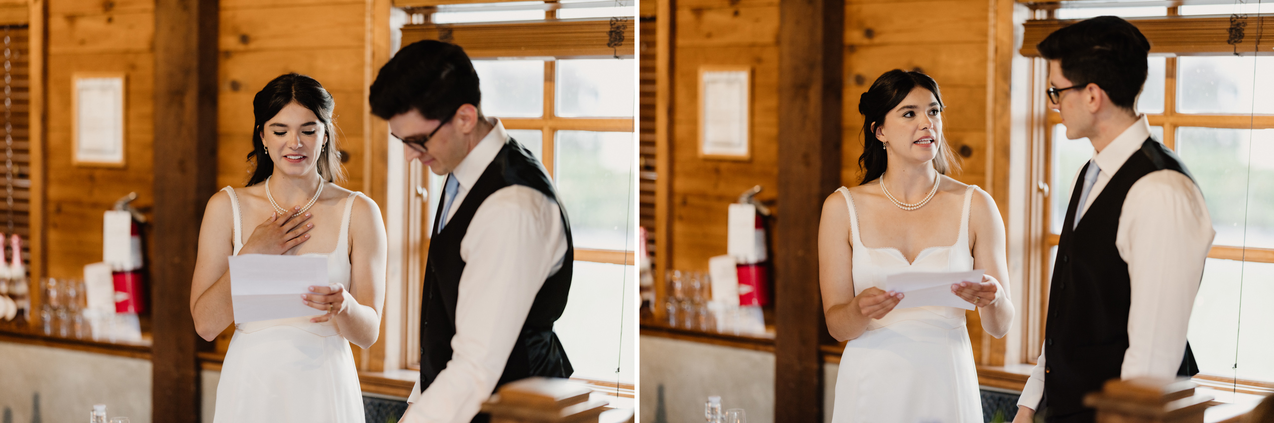 wedding reception peninsula ridge estate winery bride groom spee