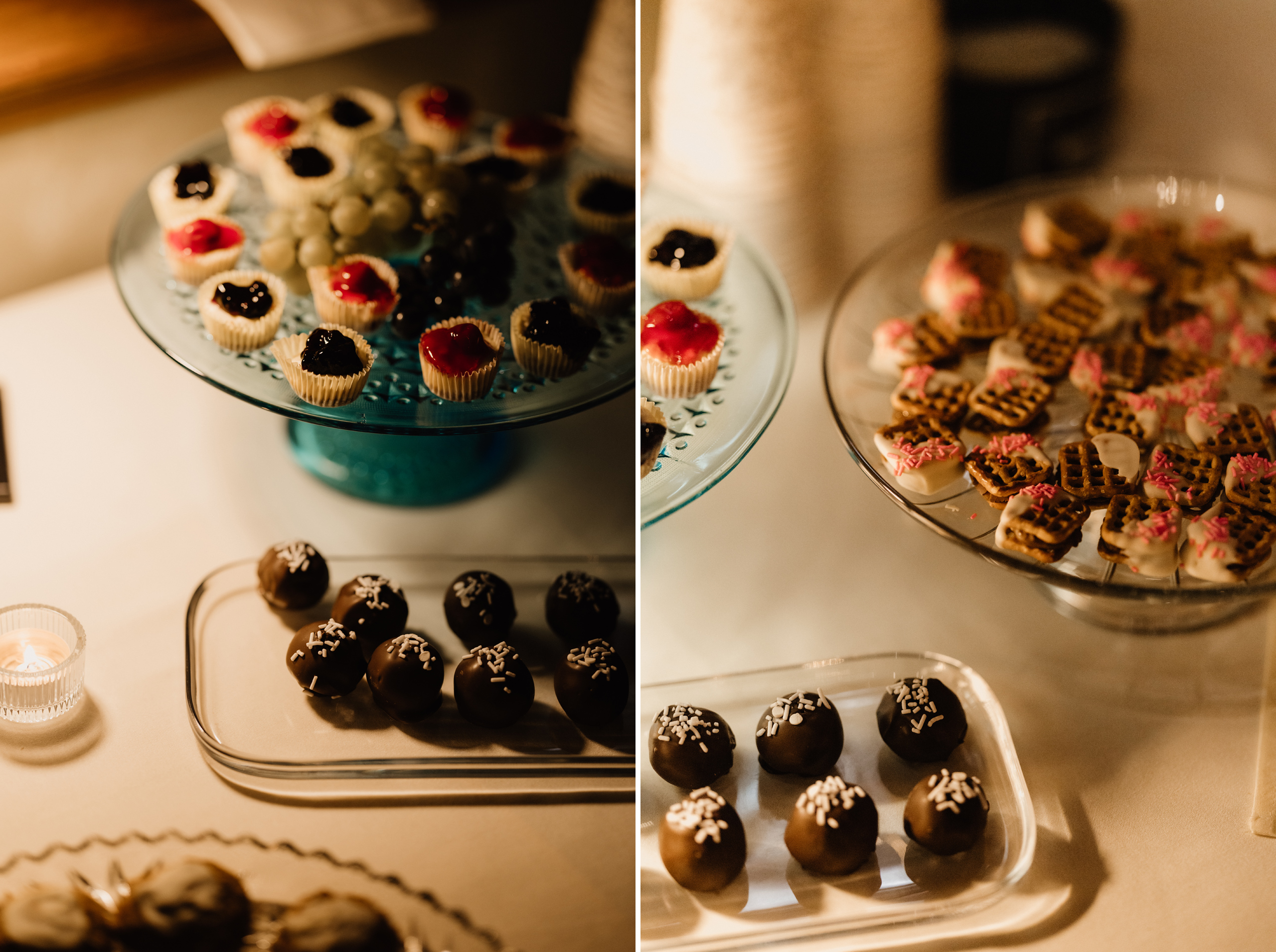 peninsula ridge wedding reception dessert table
