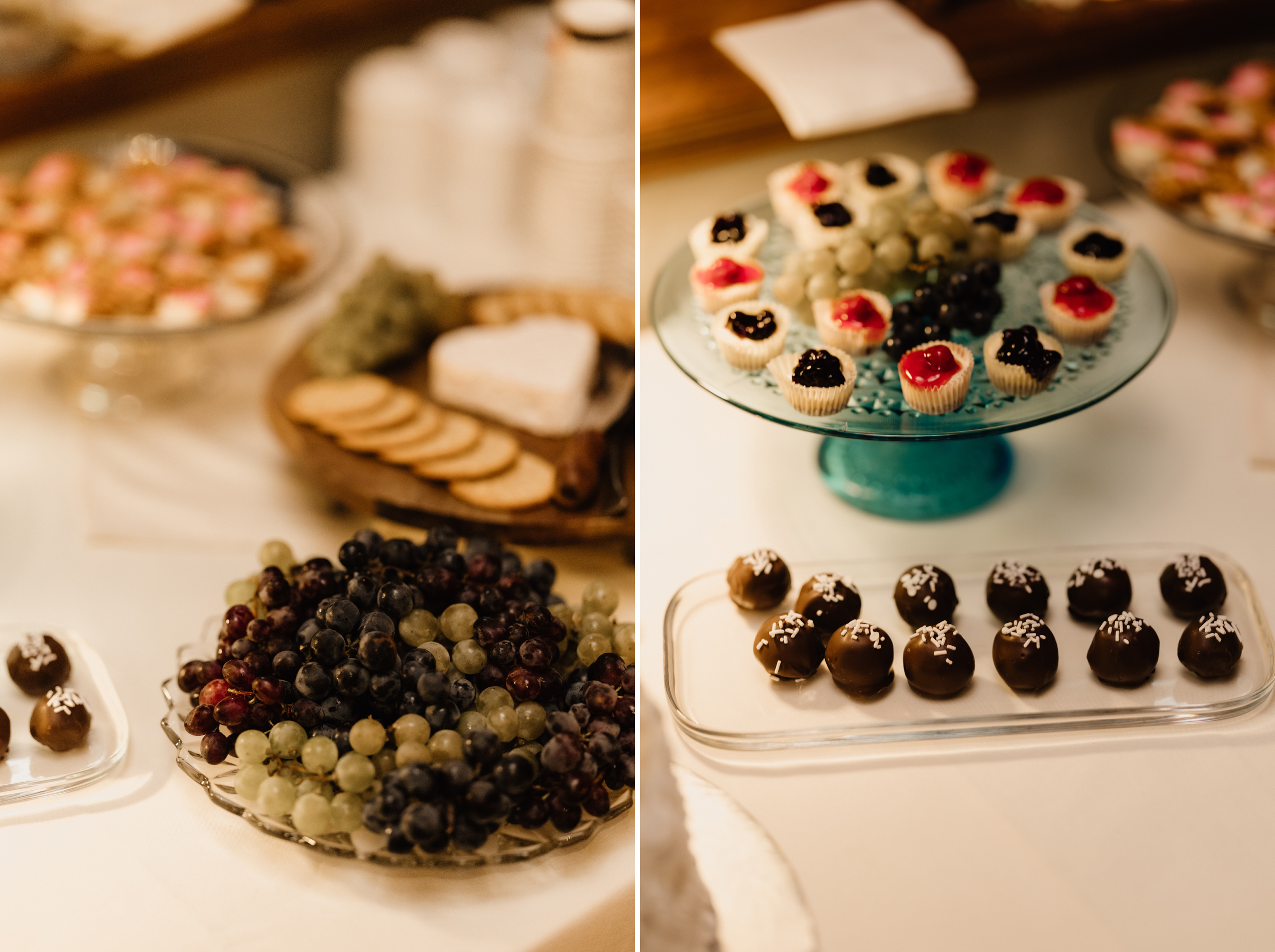 peninsula ridge wedding reception dessert table