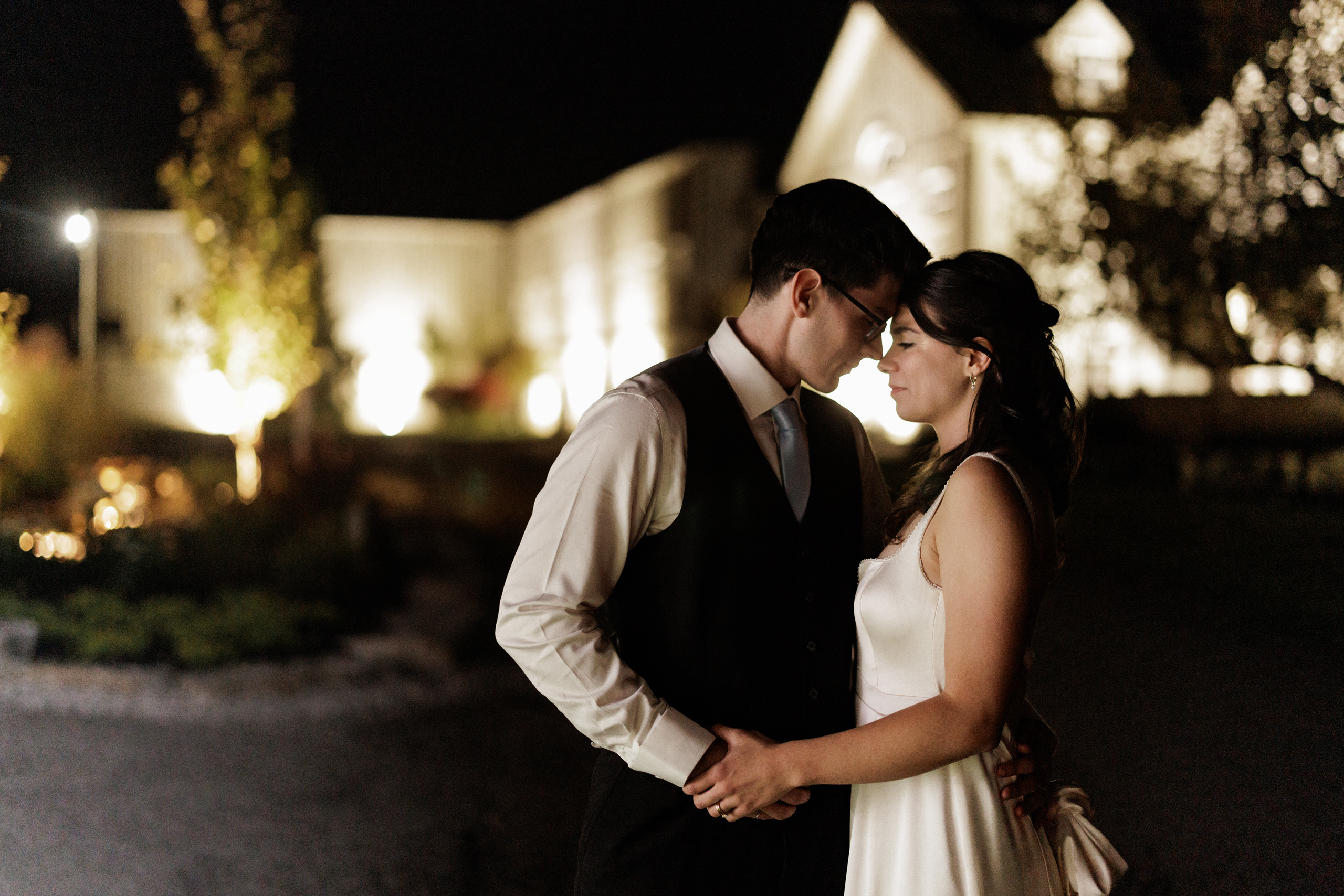 night time portraits wedding peninsula ridge winery afterglow im