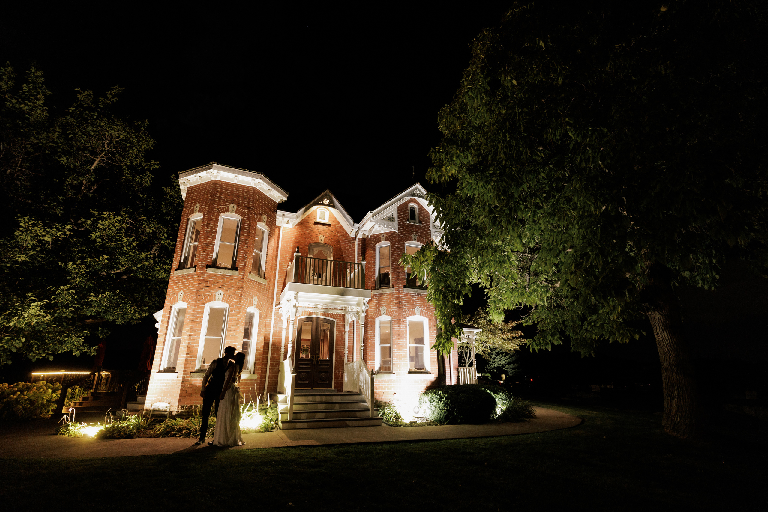 night time portraits wedding peninsula ridge winery afterglow im