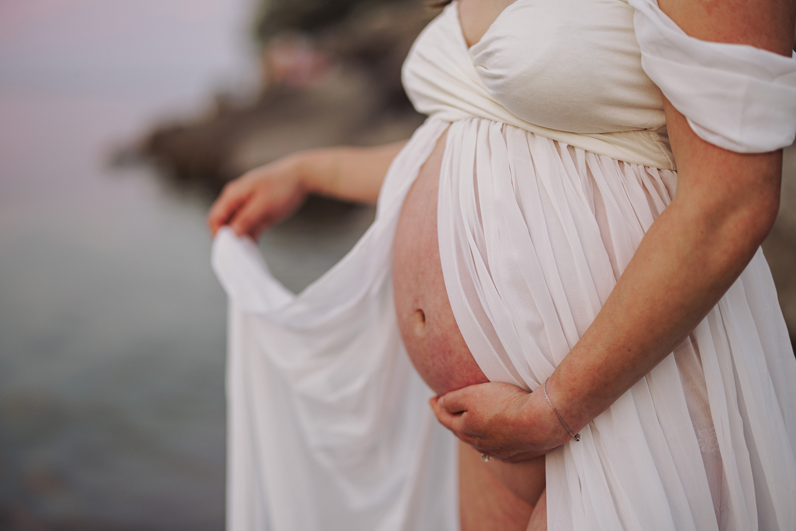 sunsert beach maternity session niagara afterglow images film ph