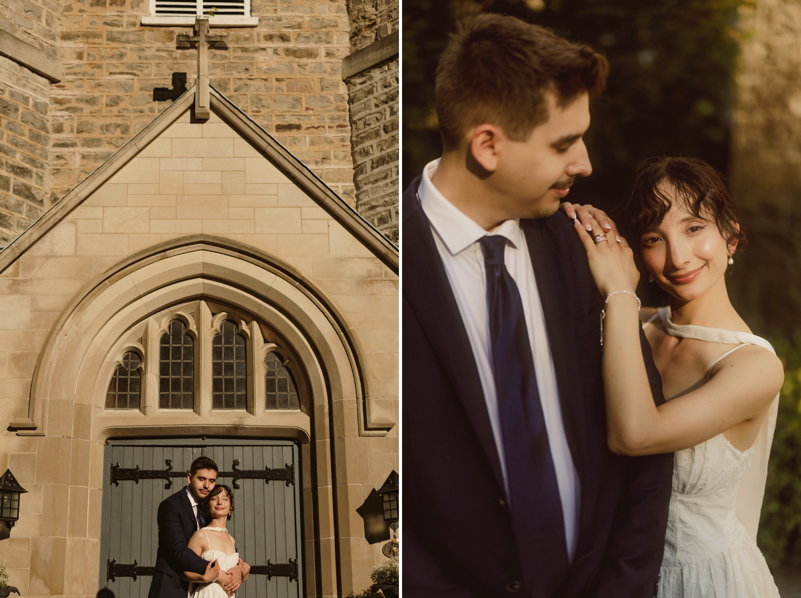 soft dreamy film photography wedding niagara on the lake