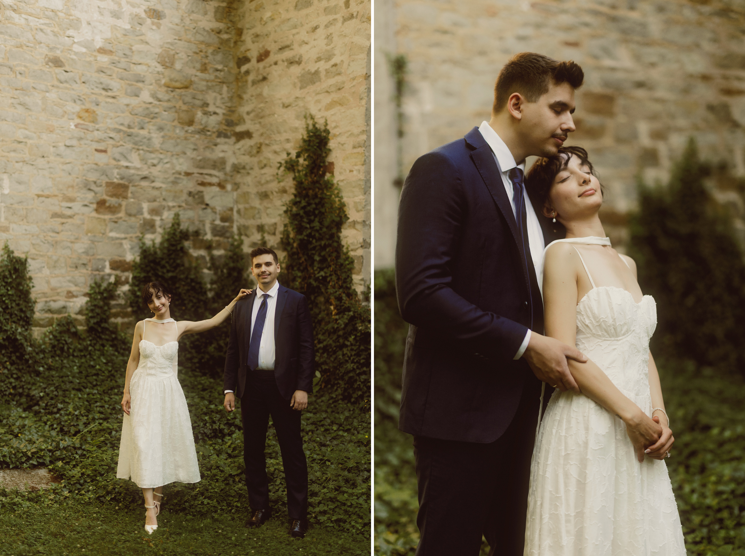 soft dreamy film photography wedding niagara on the lake