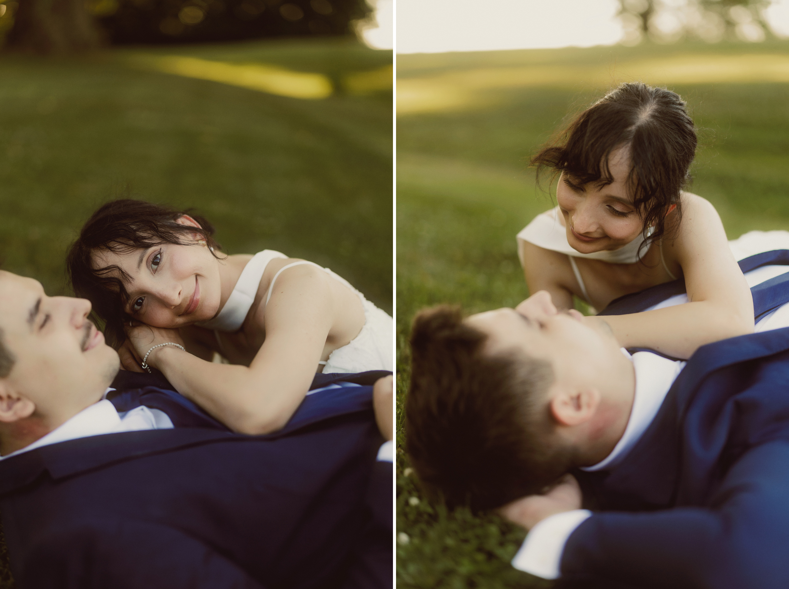 playful romantic soft dreamy sunset wedding photos niagara
