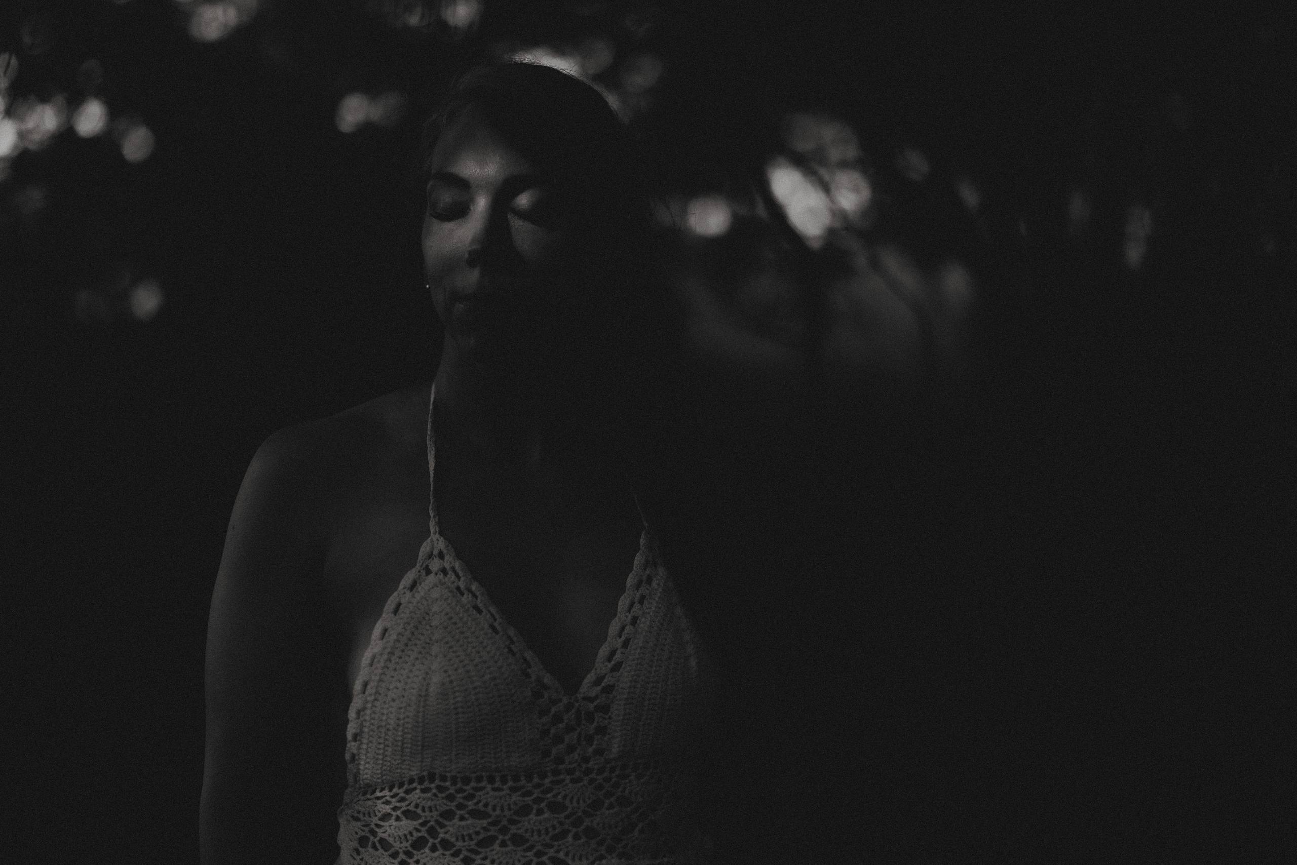 black white film boudoir dark moody boudoir outdoor