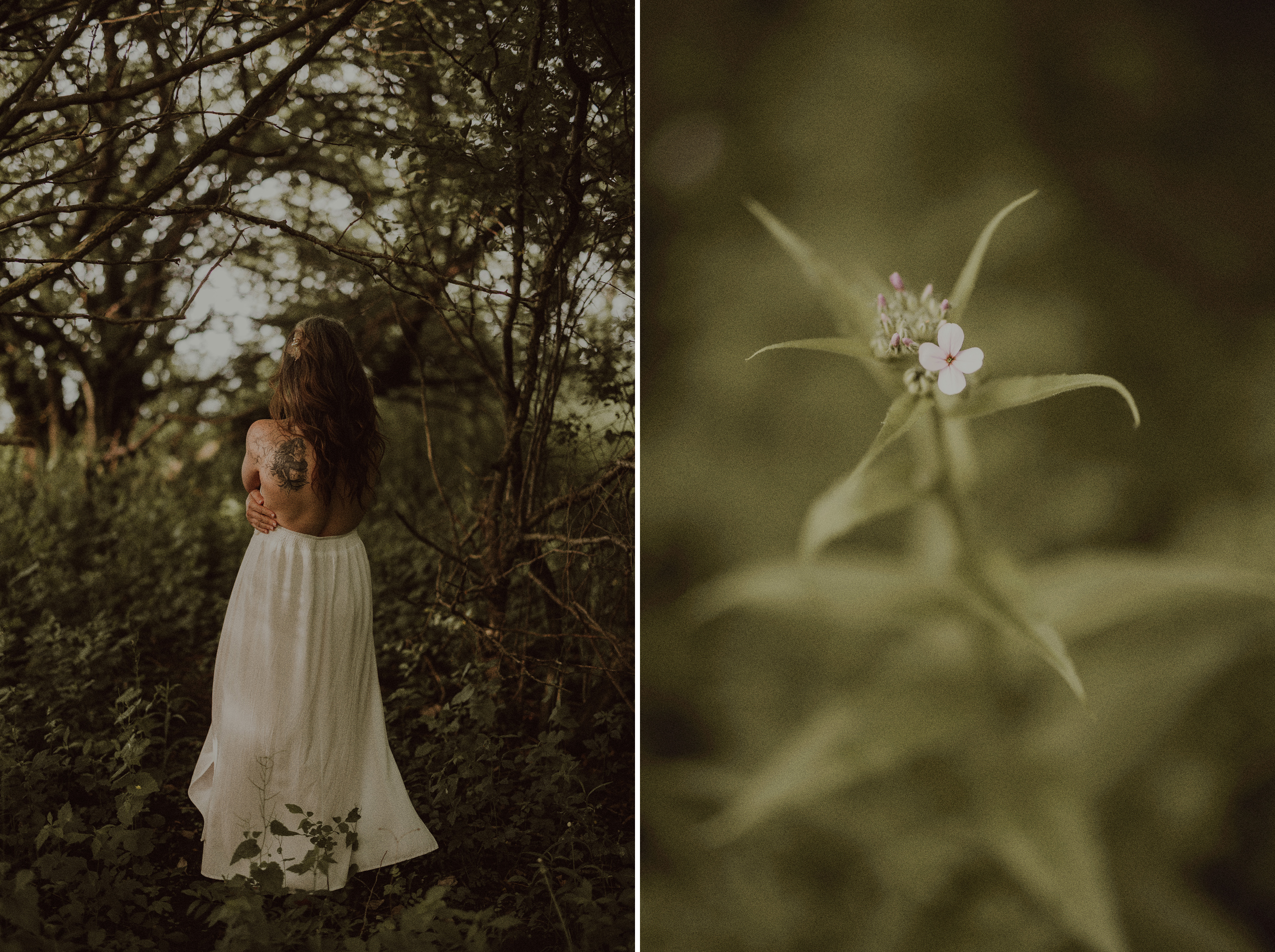 bare back wildflower boudoir outdoor niagara afterglow