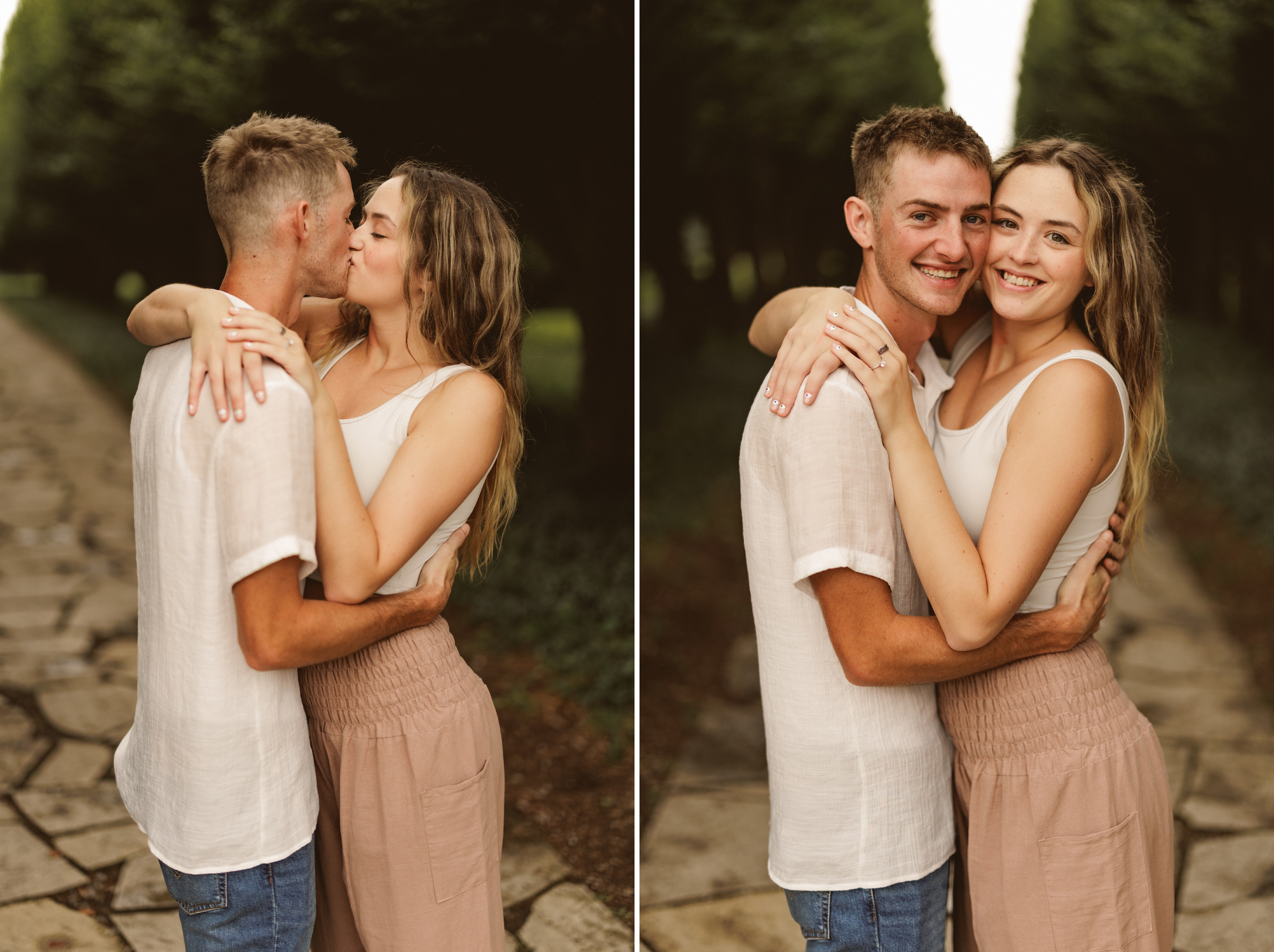 Niagara surprise proposal garden photography couple