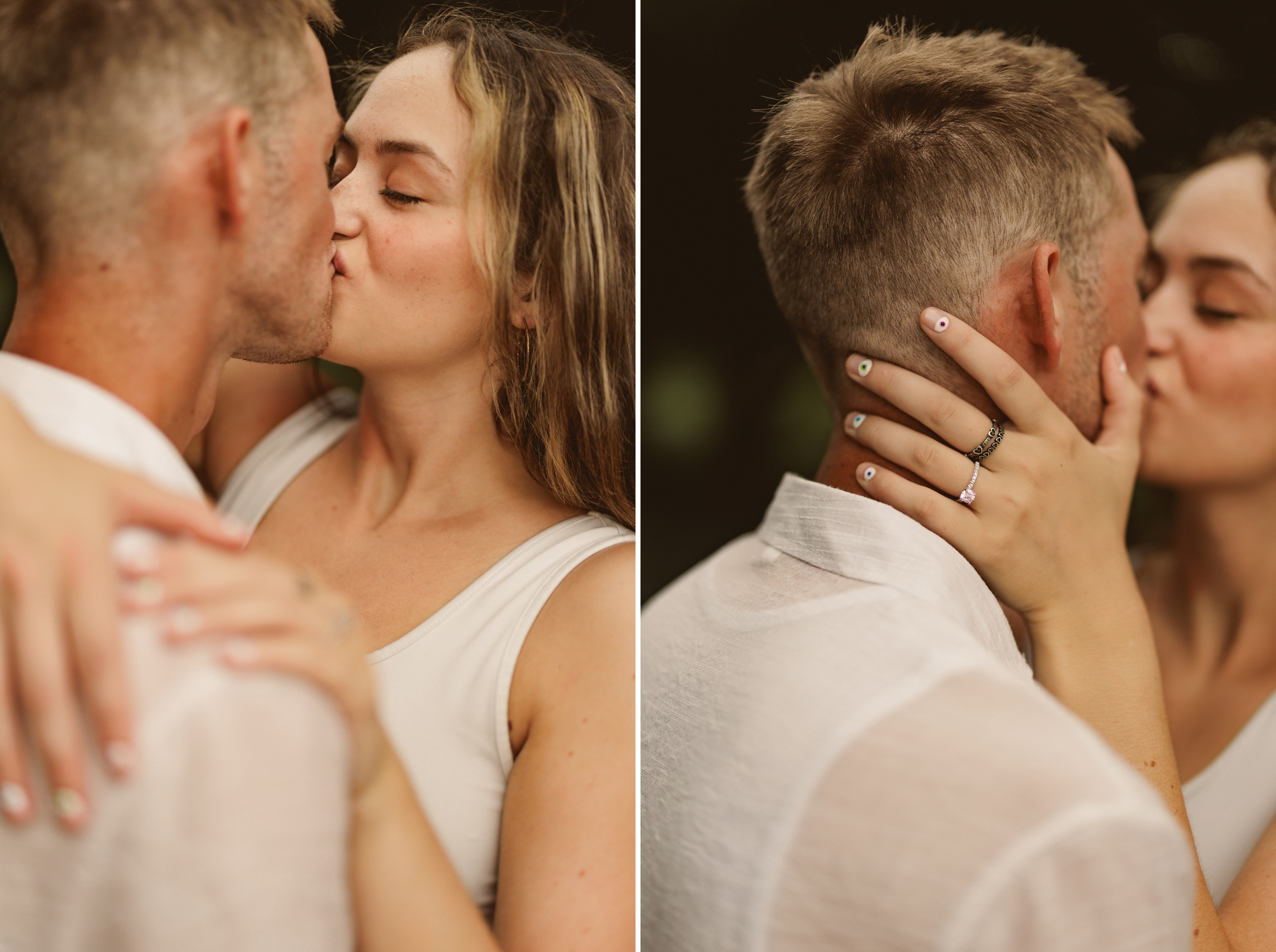 Niagara surprise proposal garden photography couple
