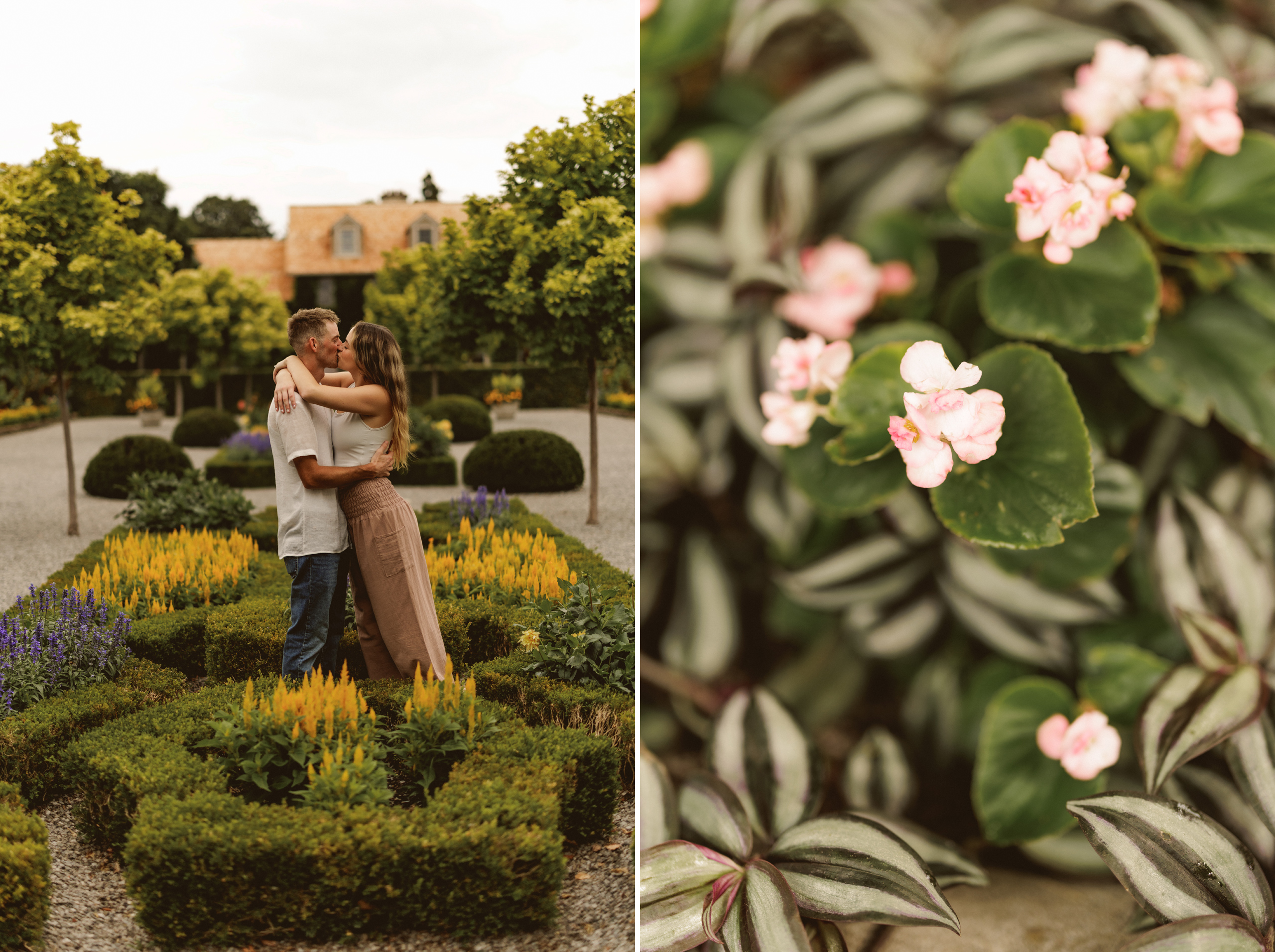 Niagara surprise proposal garden photography couple