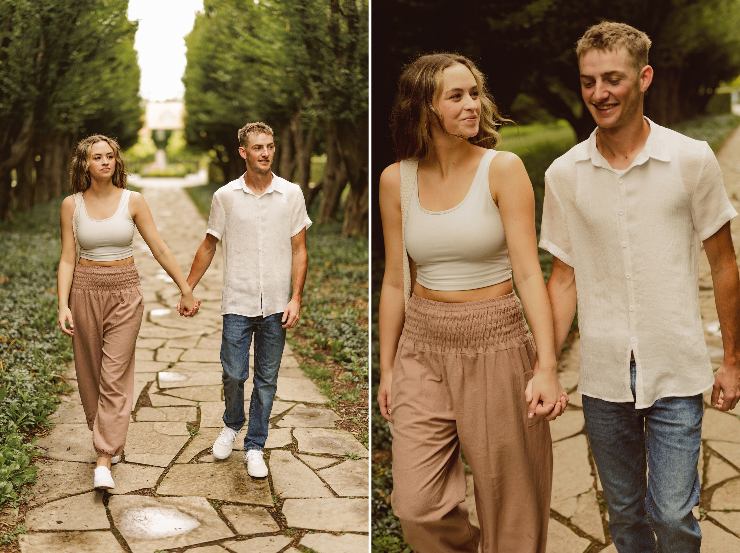 Niagara surprise proposal garden photography couple