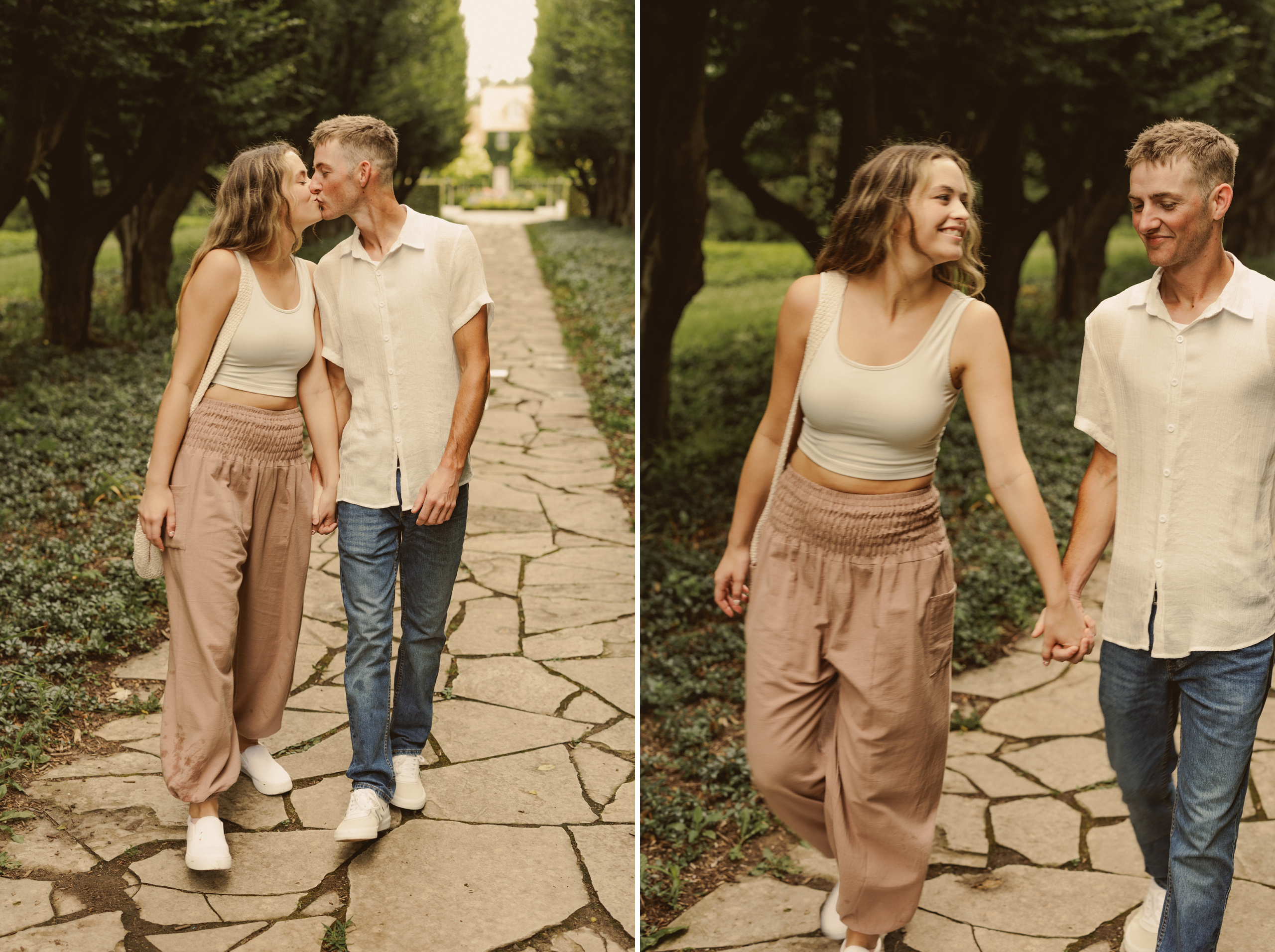Niagara surprise proposal garden photography couple
